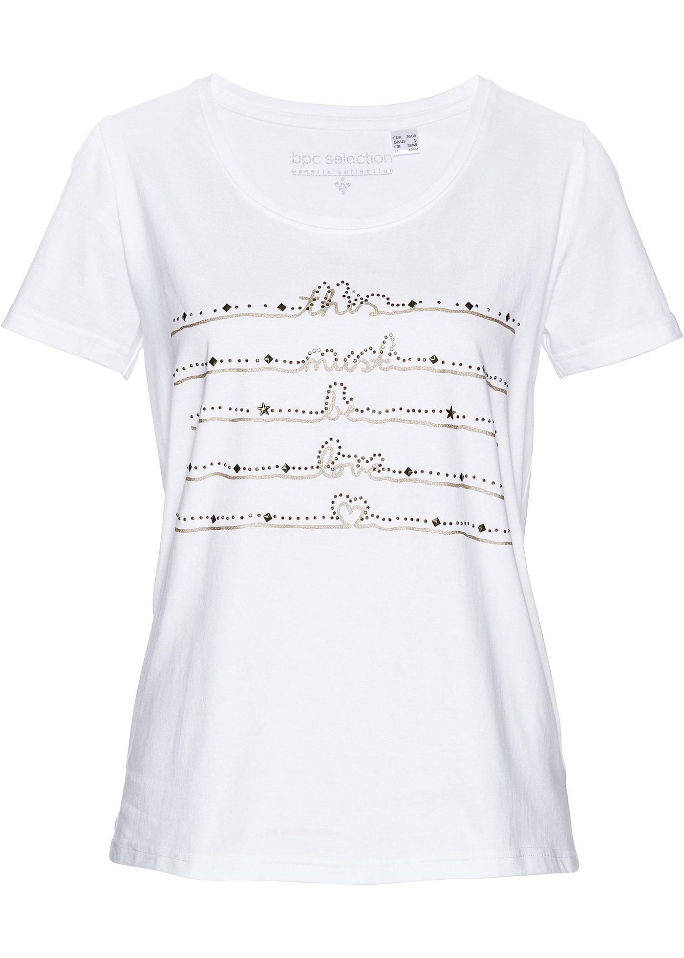 T-shirt à imprimé métallisé