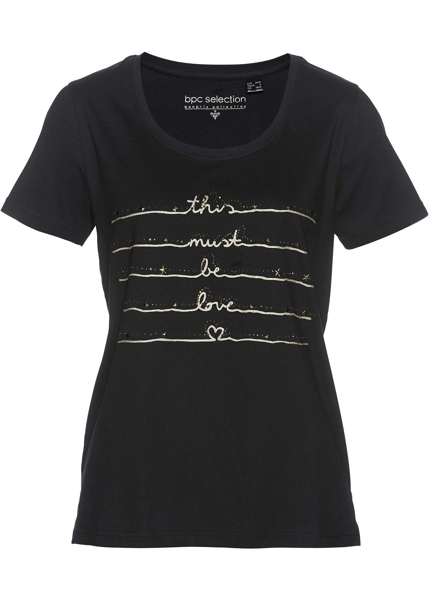 T-shirt à imprimé métallisé