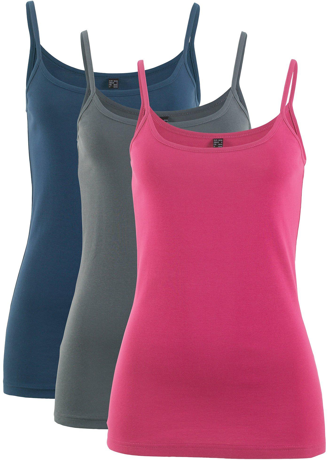 Lot de 3 tops à bretelles spaghetti