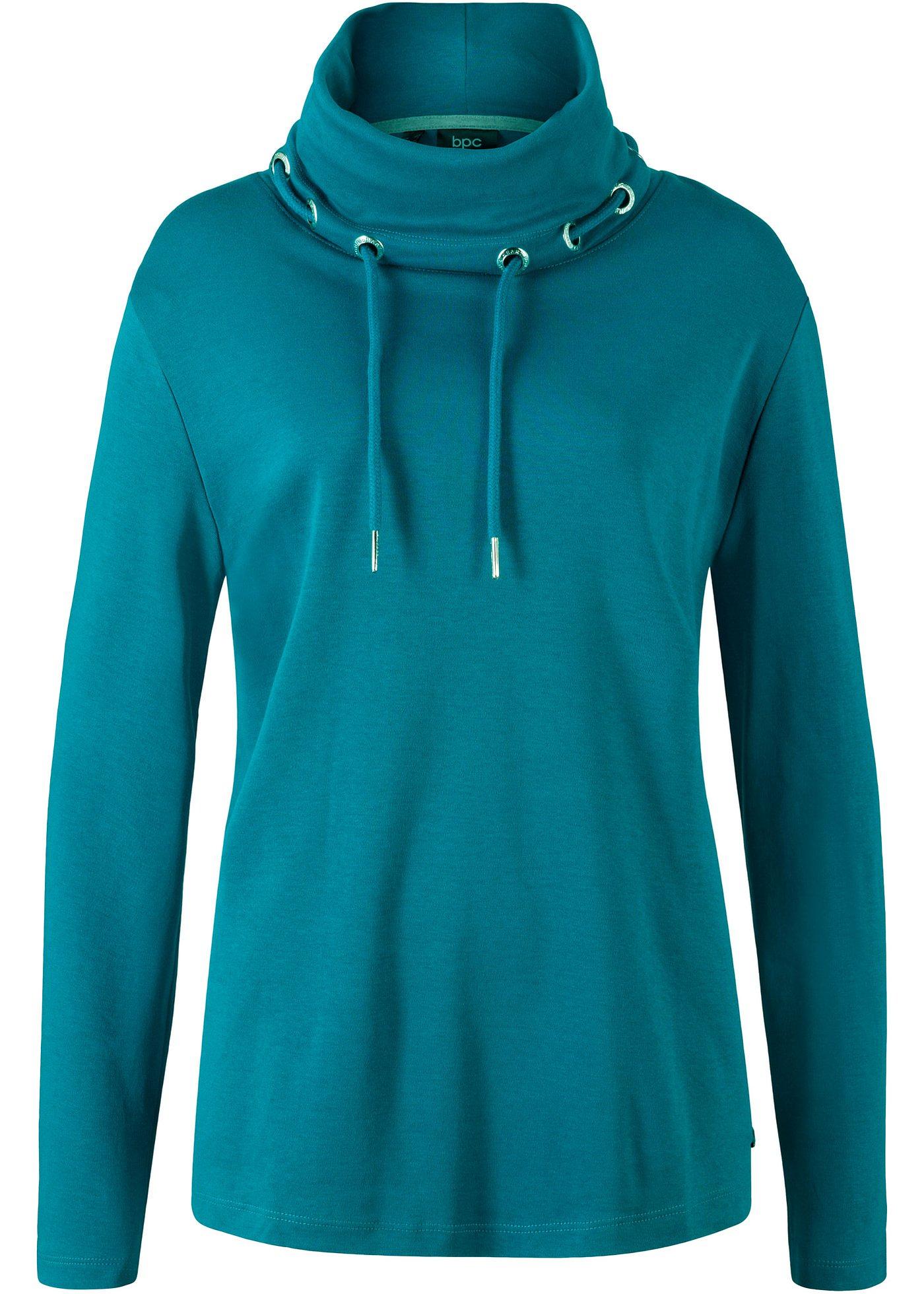 T-shirt manches longues à grand col