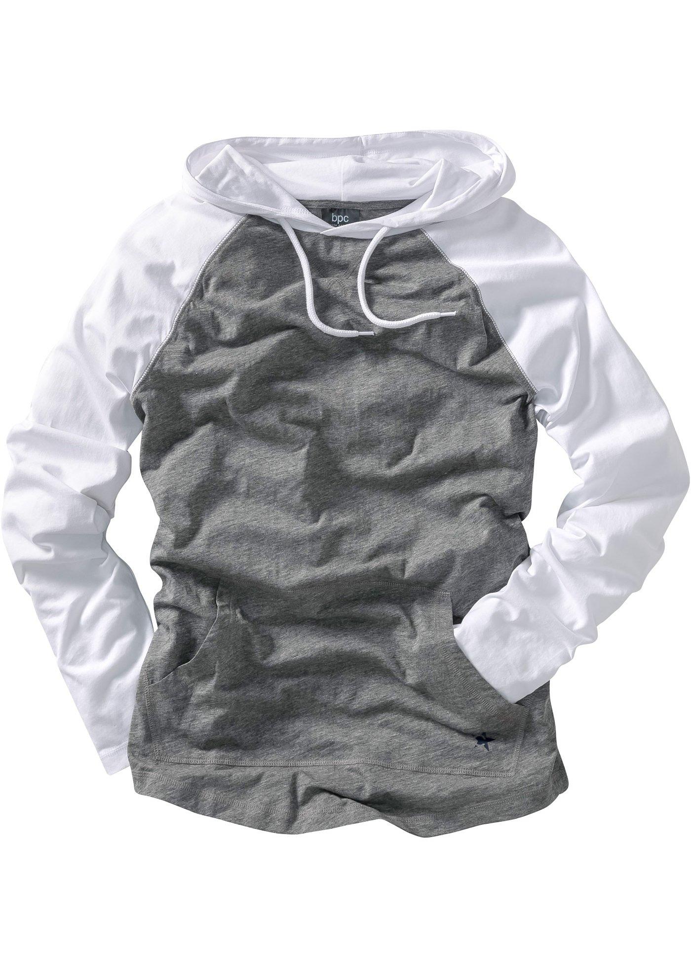 T-shirt manches longues à capuche