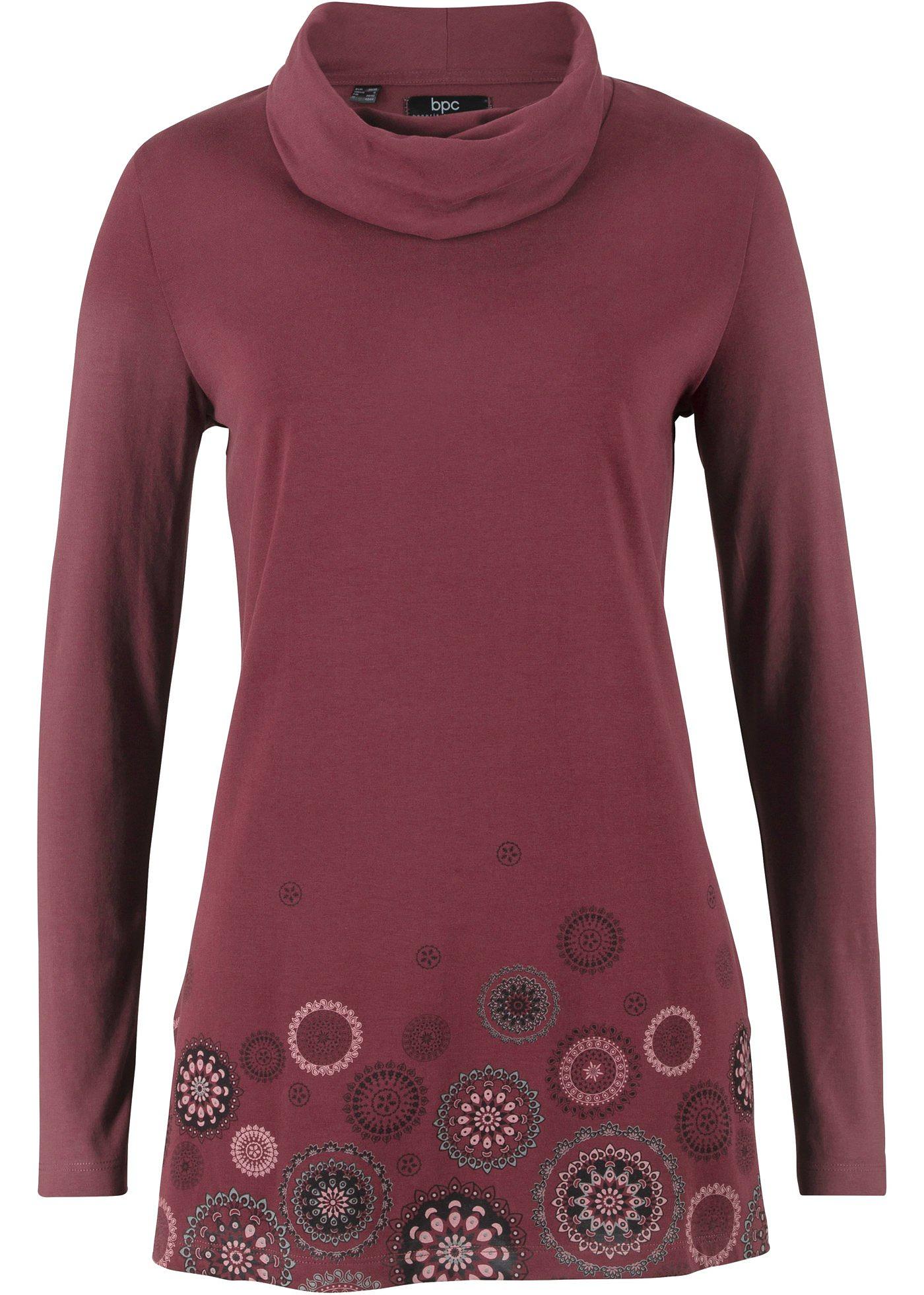 T-shirt manches longues à col roulé