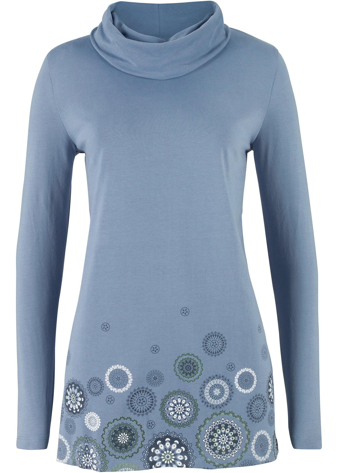 T-shirt manches longues à col roulé