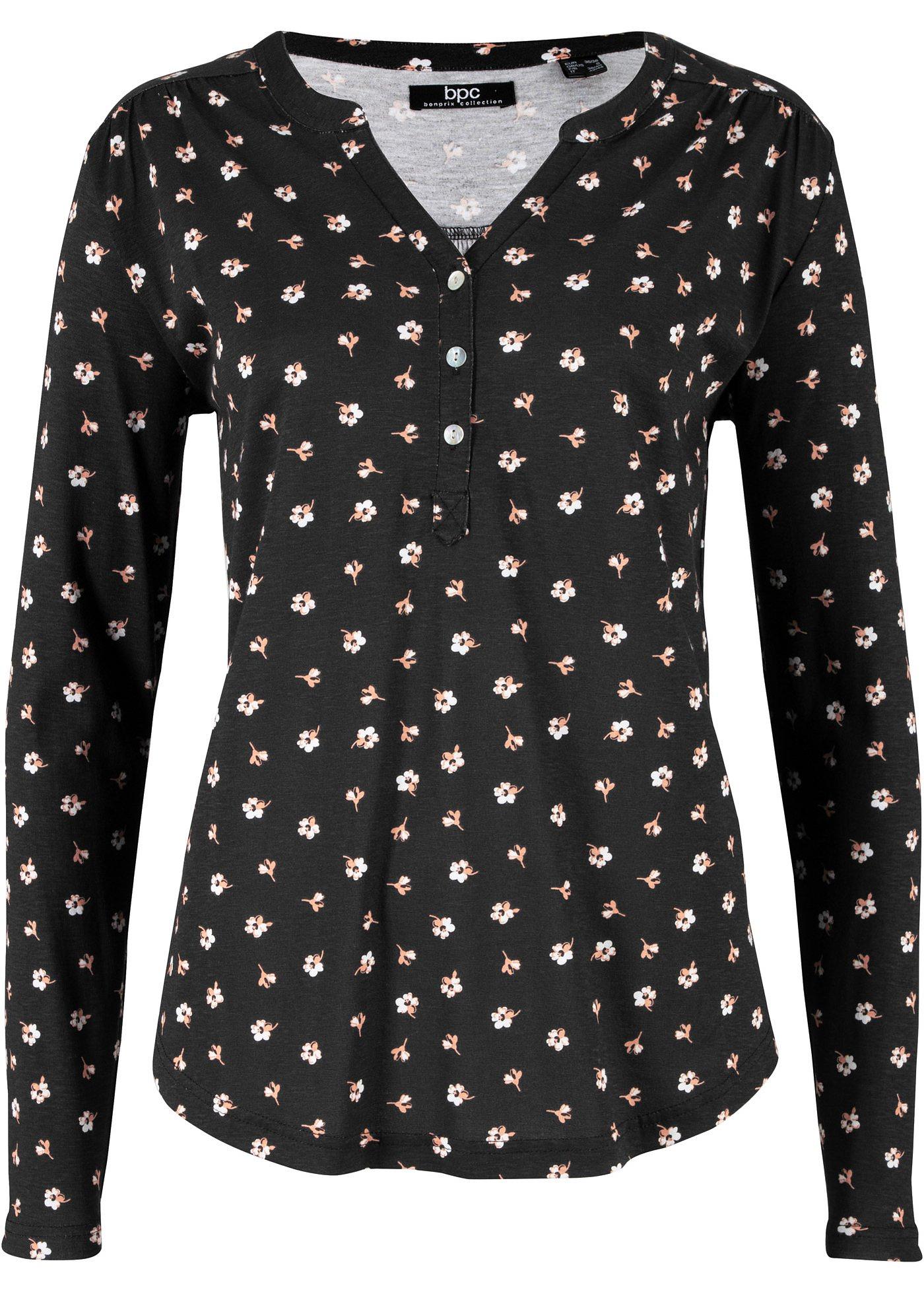 T-shirt tunique, manches longues