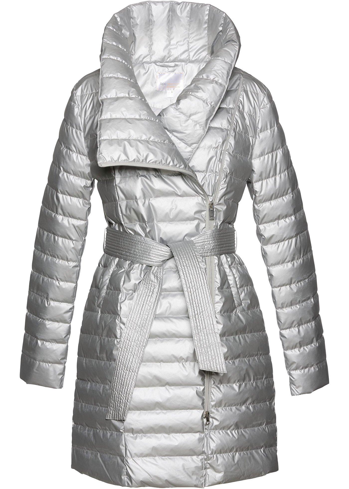 Manteau court matelassé look brillant