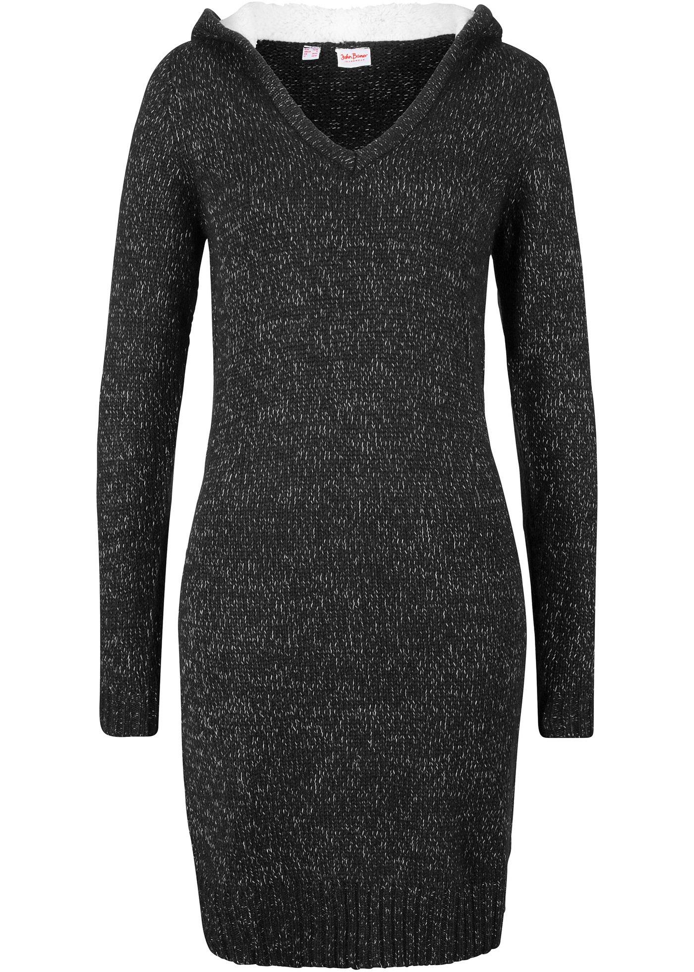 Robe en maille à capuche douillette