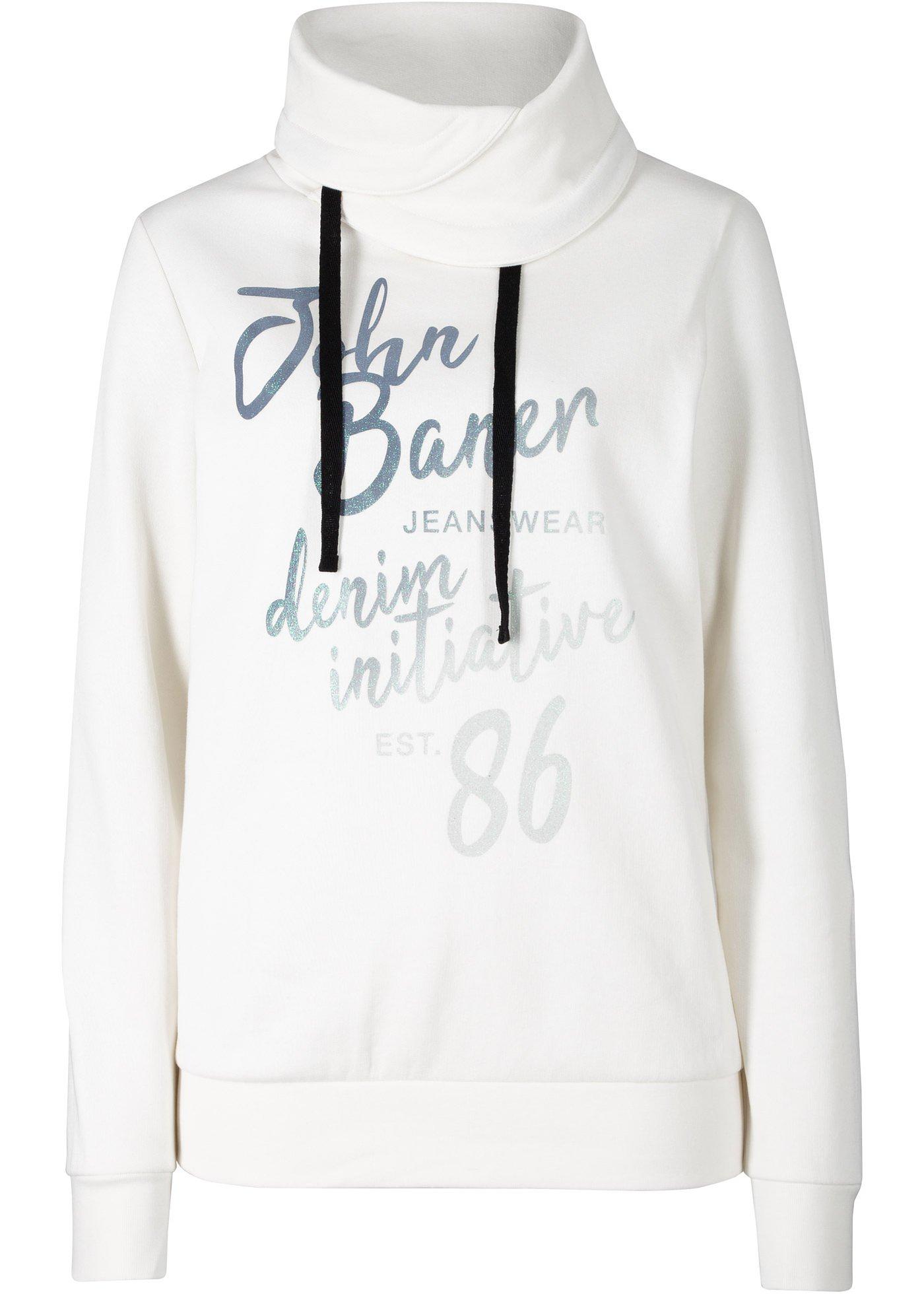 Sweat-shirt à imprimé brillant