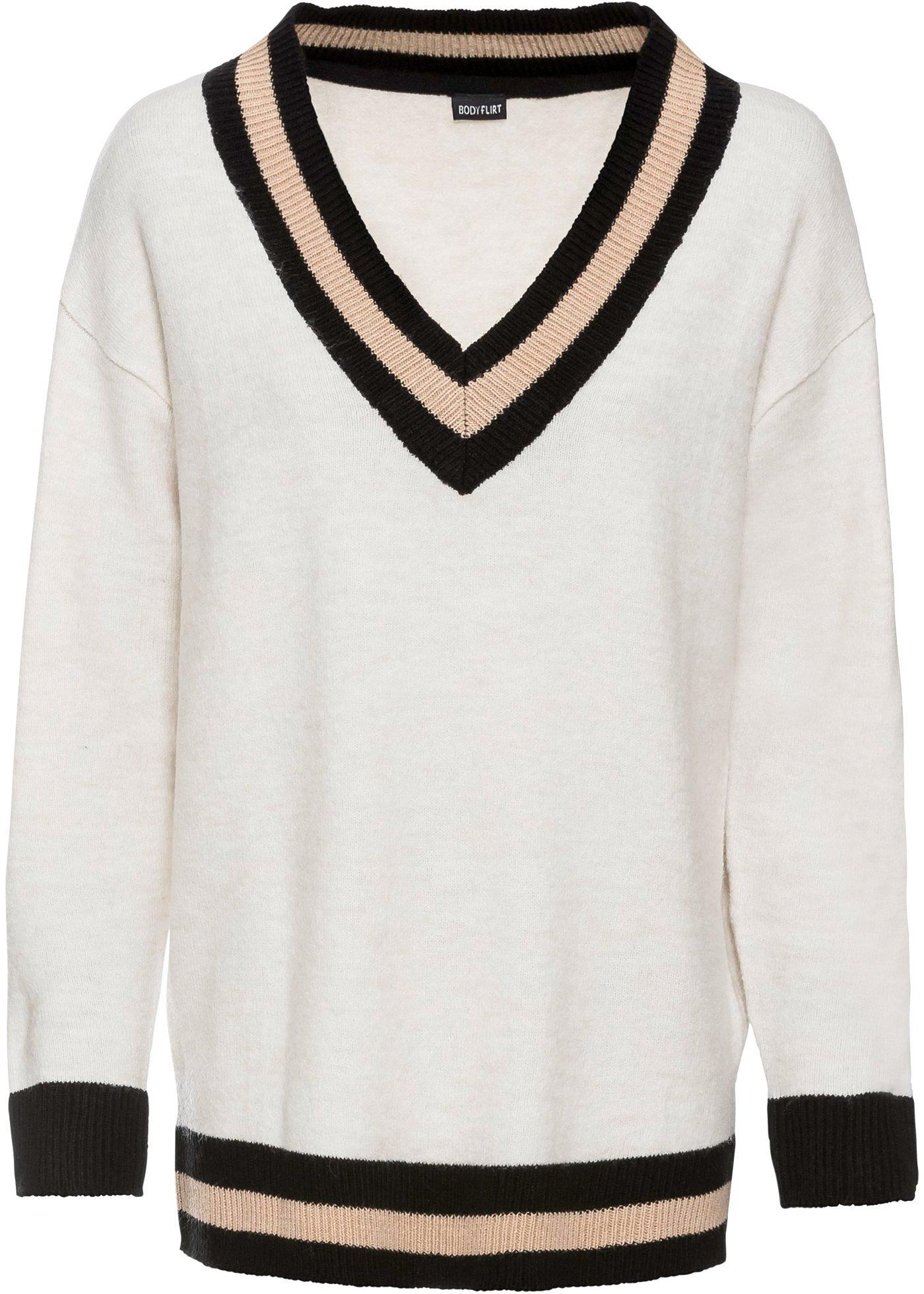 Pull à décolleté en V plongeant