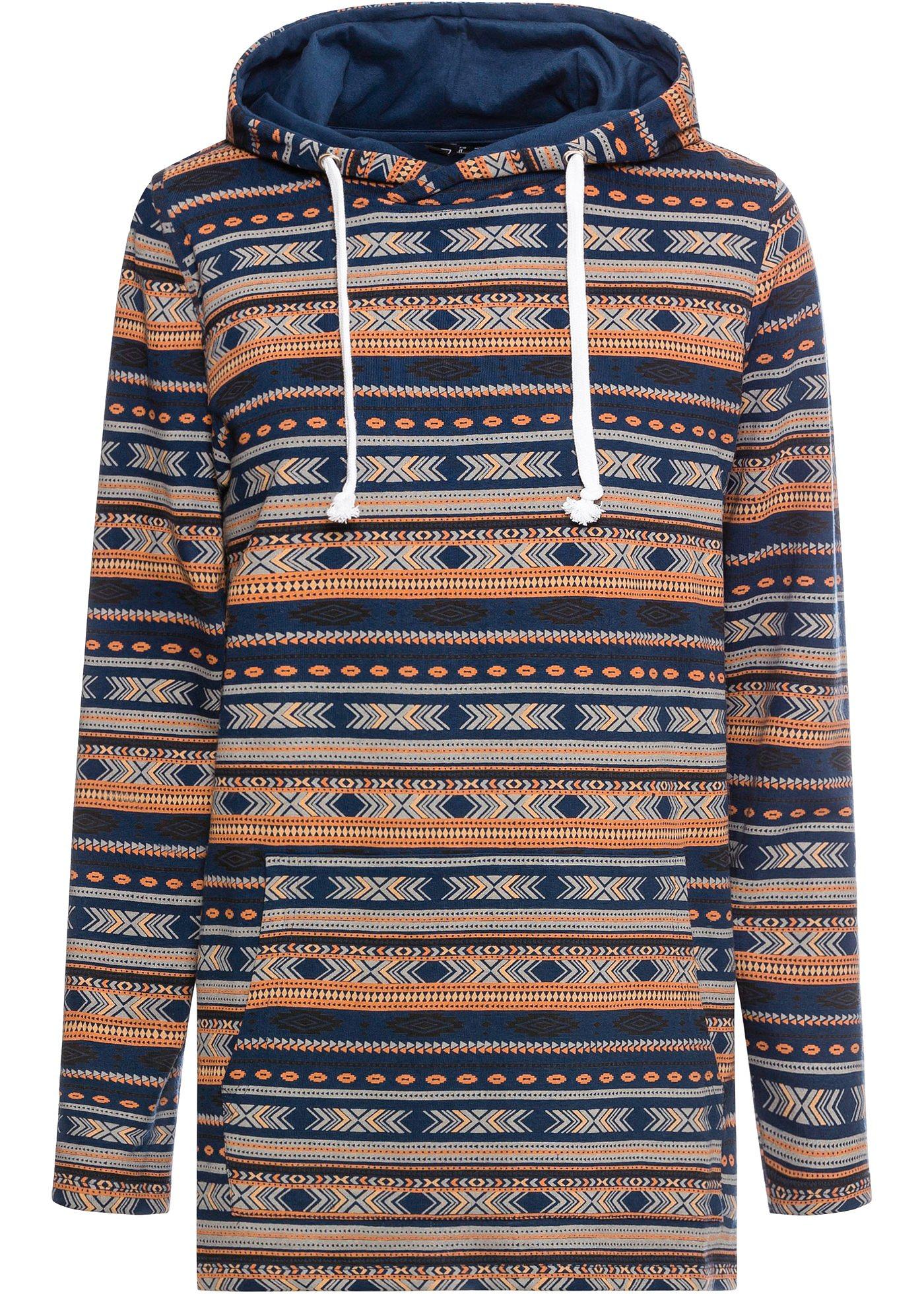 Sweat-shirt long à motif ethnique