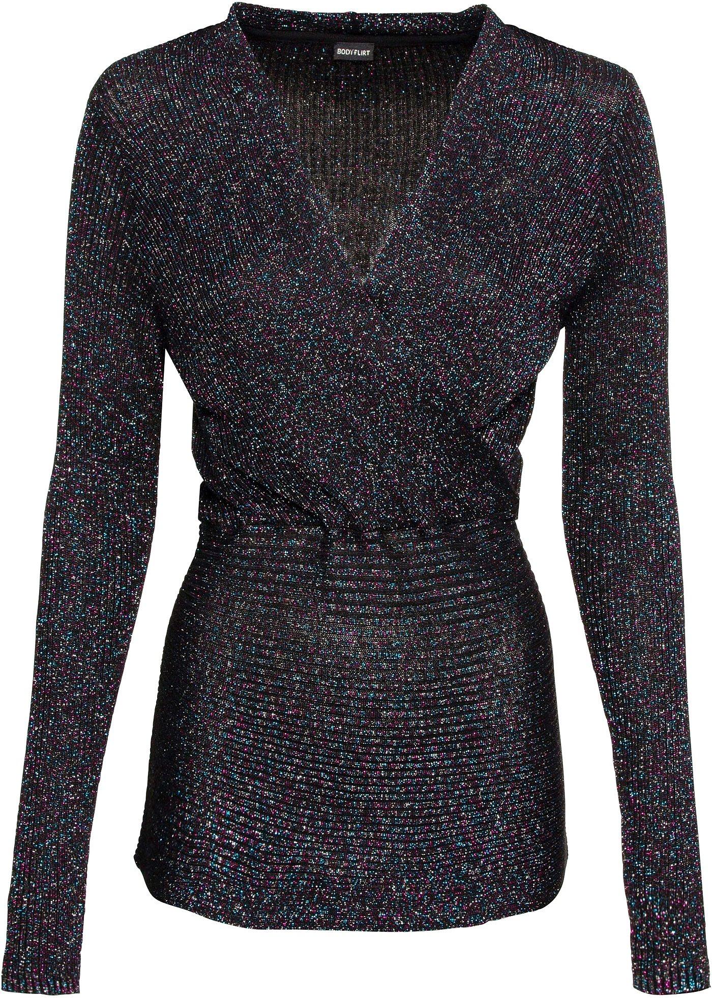 Pull côtelé avec lurex