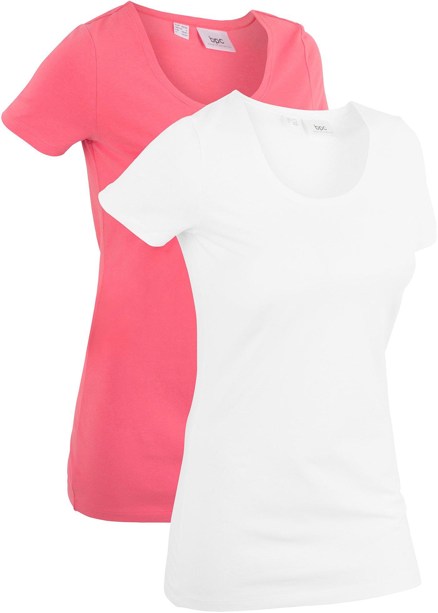 Lot de 2 T-shirts de sport longs en coton