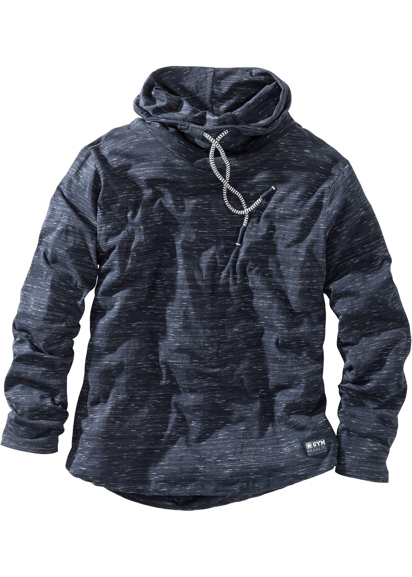 T-shirt manches longues à col châle Regular Fit