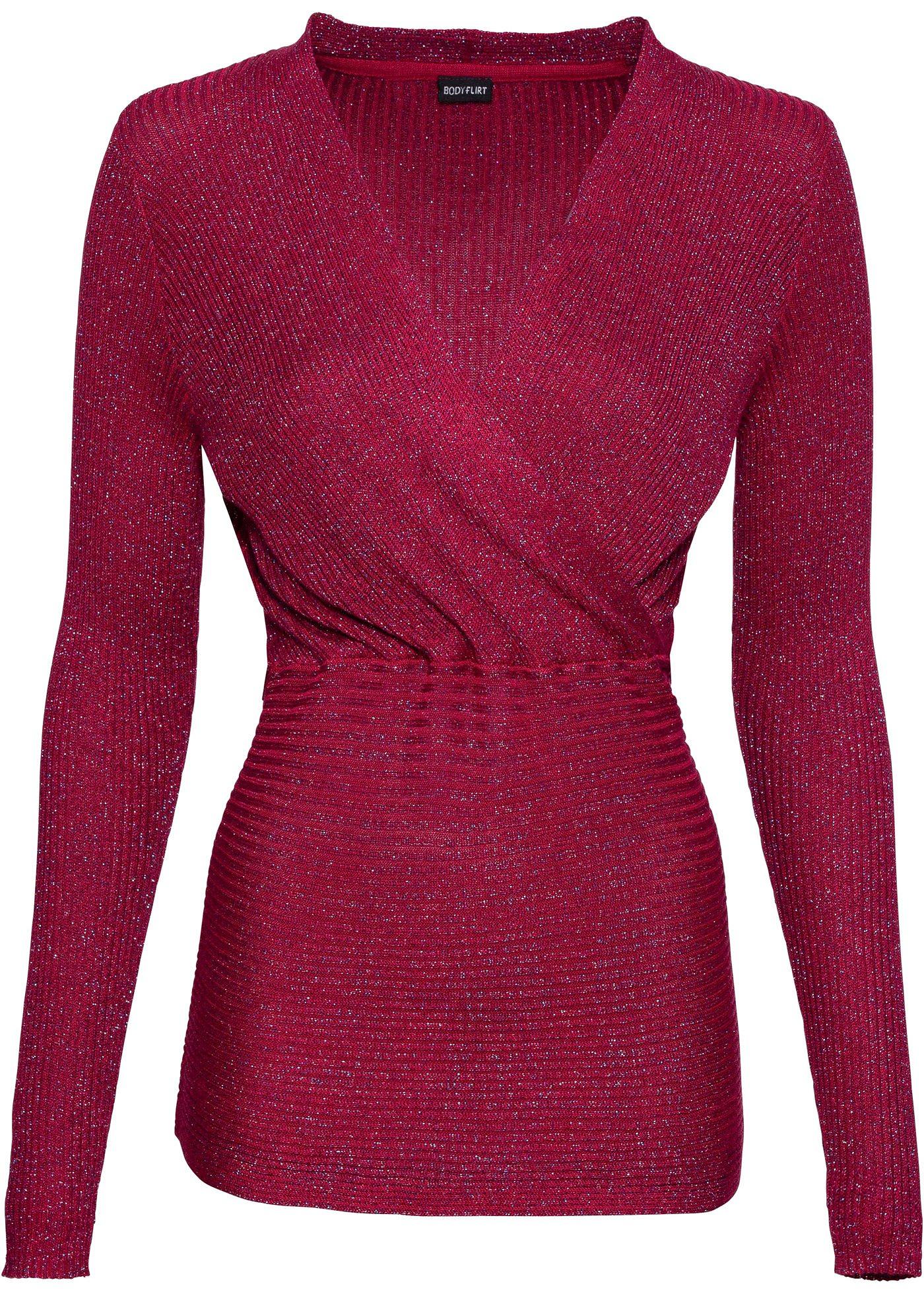 Pull côtelé avec lurex