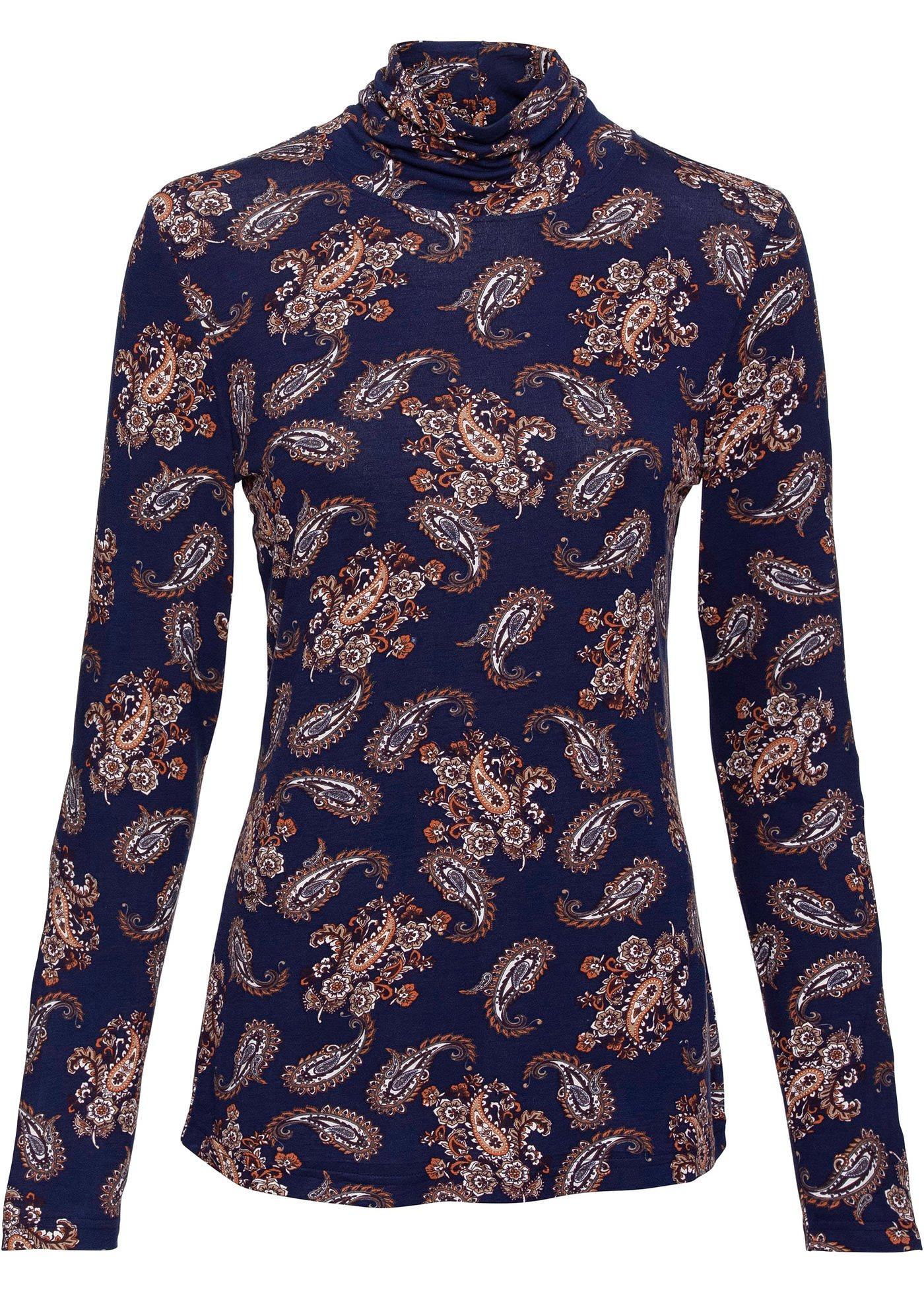 T-shirt manches longues à col roulé