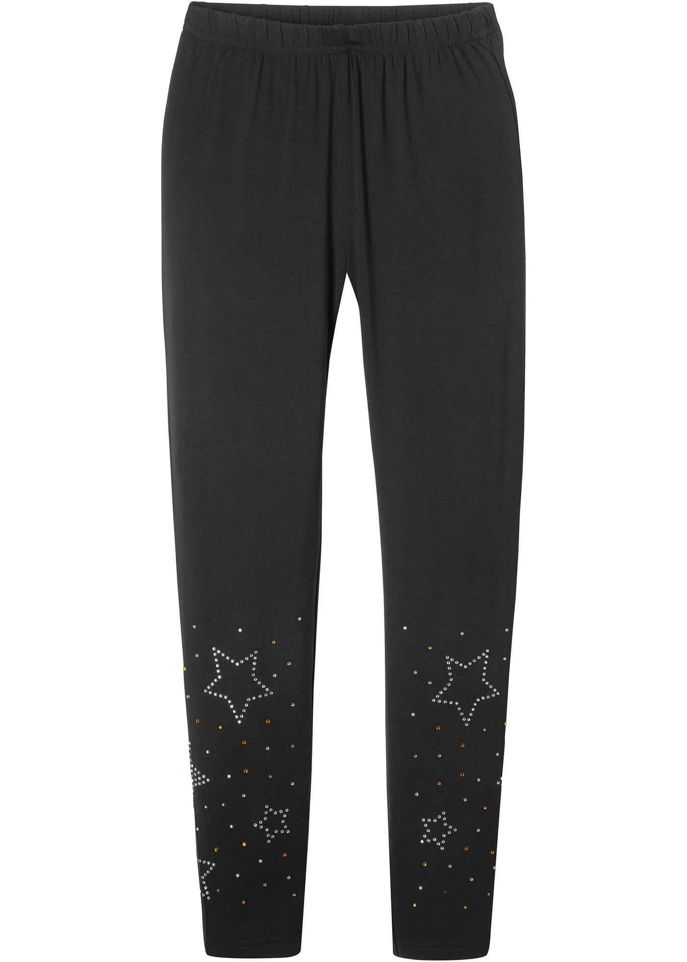 Legging avec pierres brillantes fille