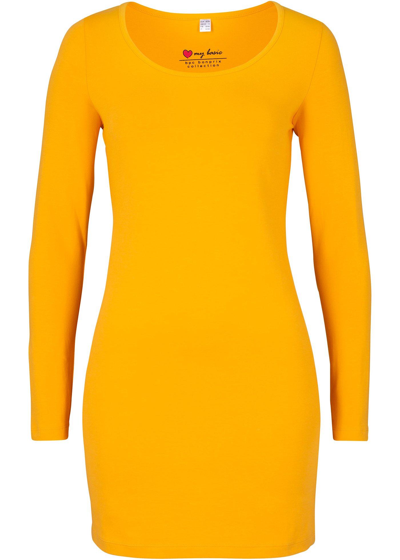 Robe jersey extensible manches longues