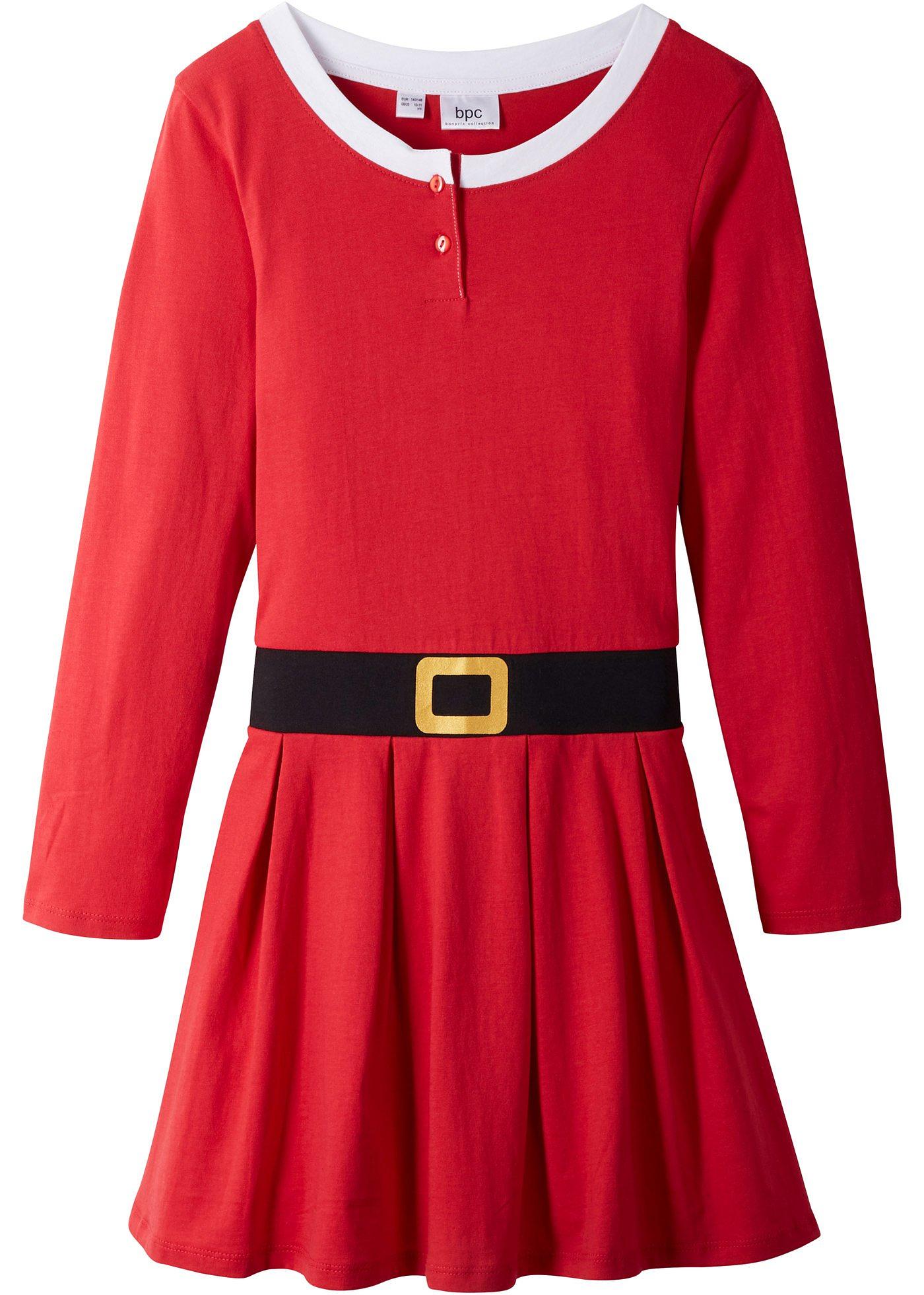 Robe de Noël fille en jersey