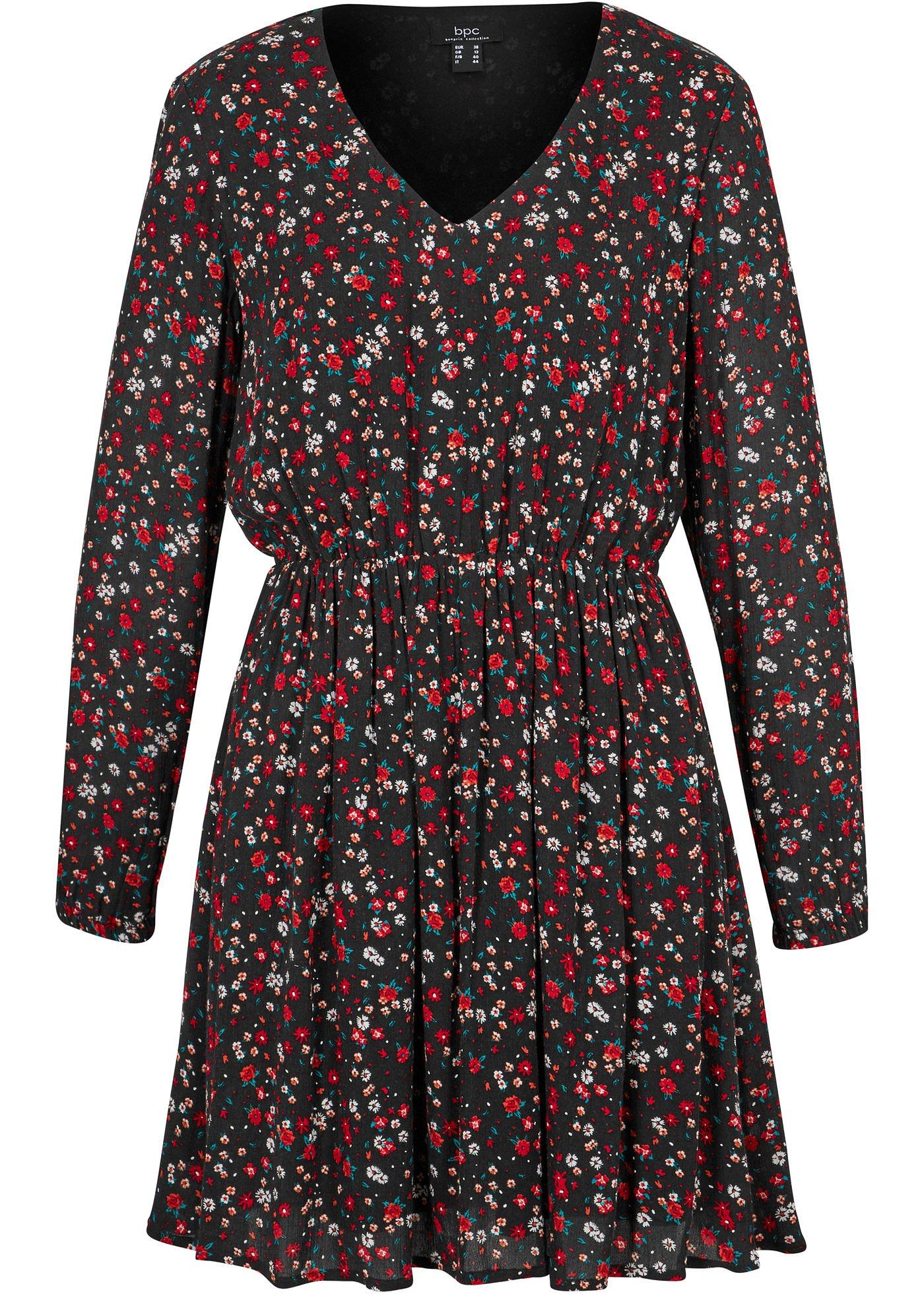 Robe tissée à imprimé floral