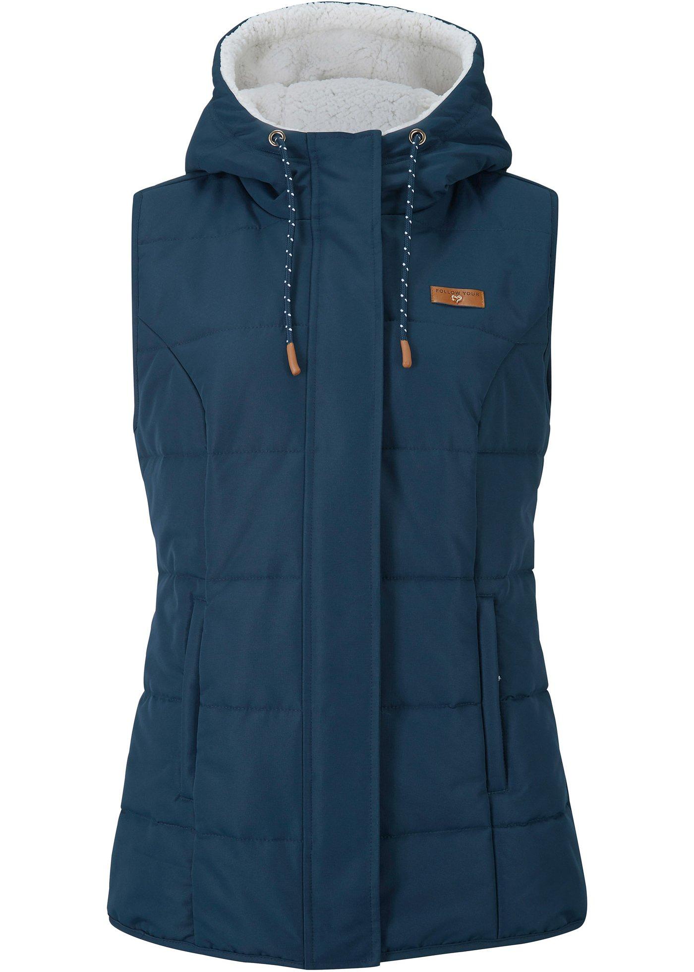 Gilet sans manches avec fourrure peluche