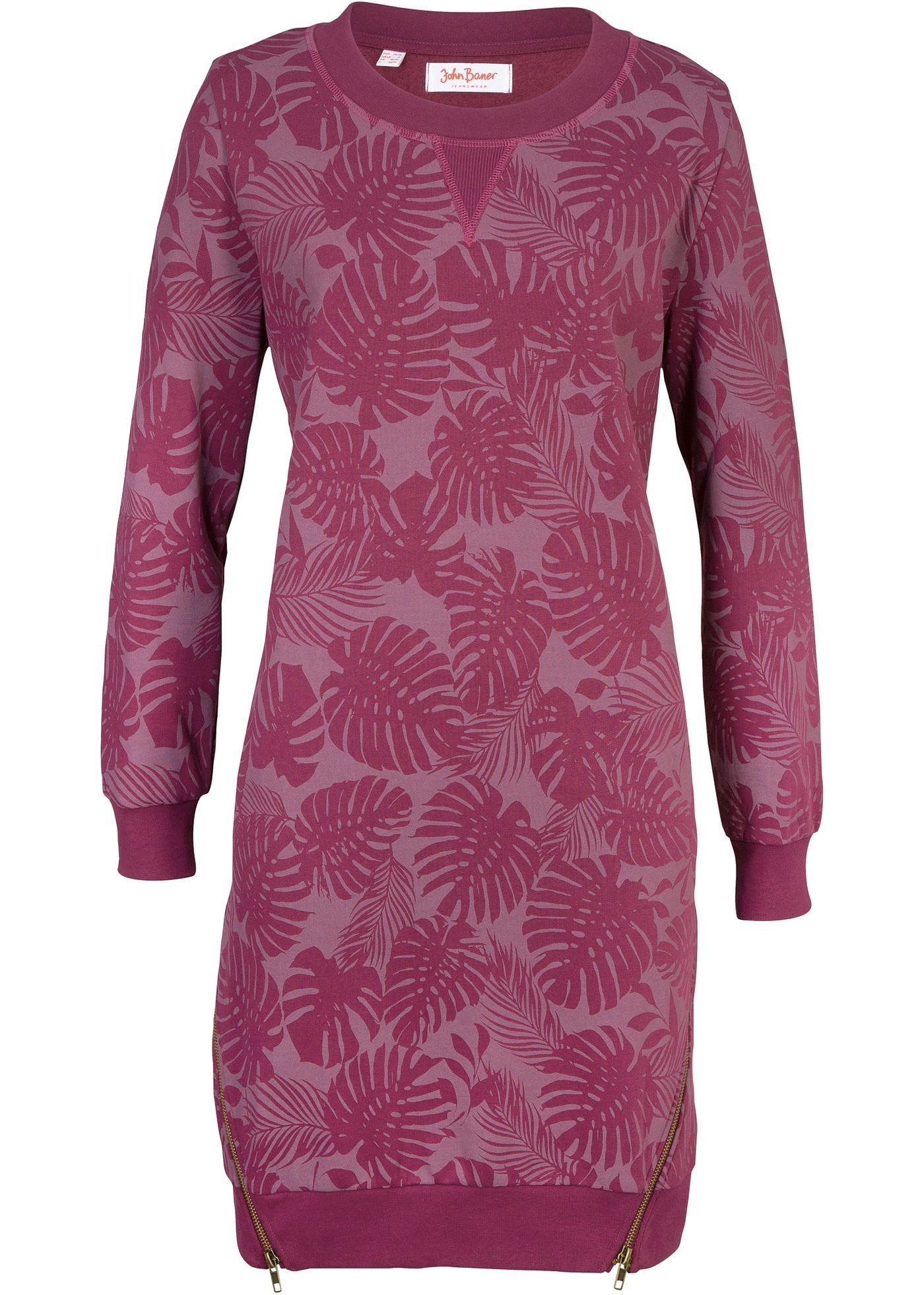 Robe sweat-shirt, imprimée