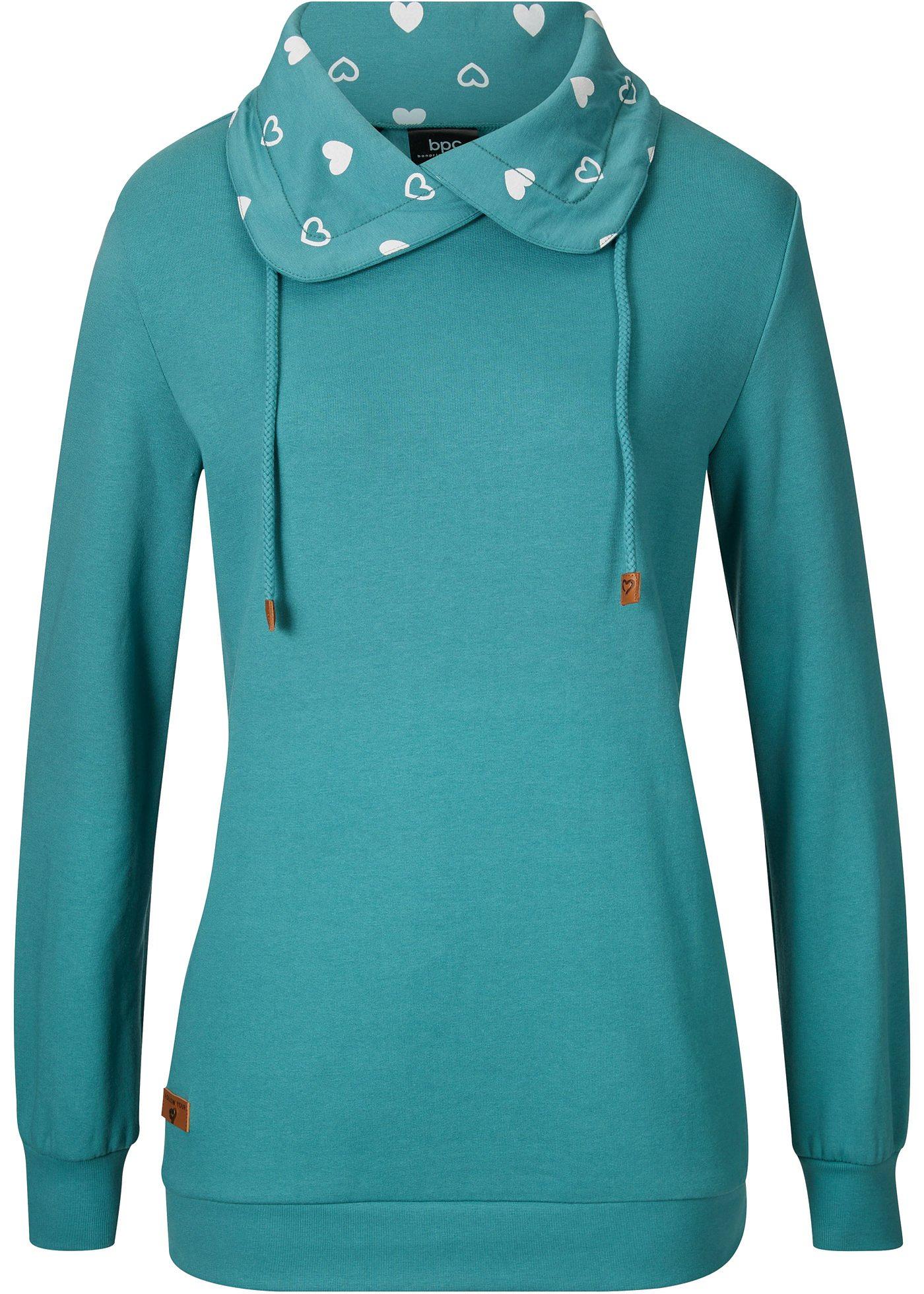 Sweat-shirt à col roulé imprimé