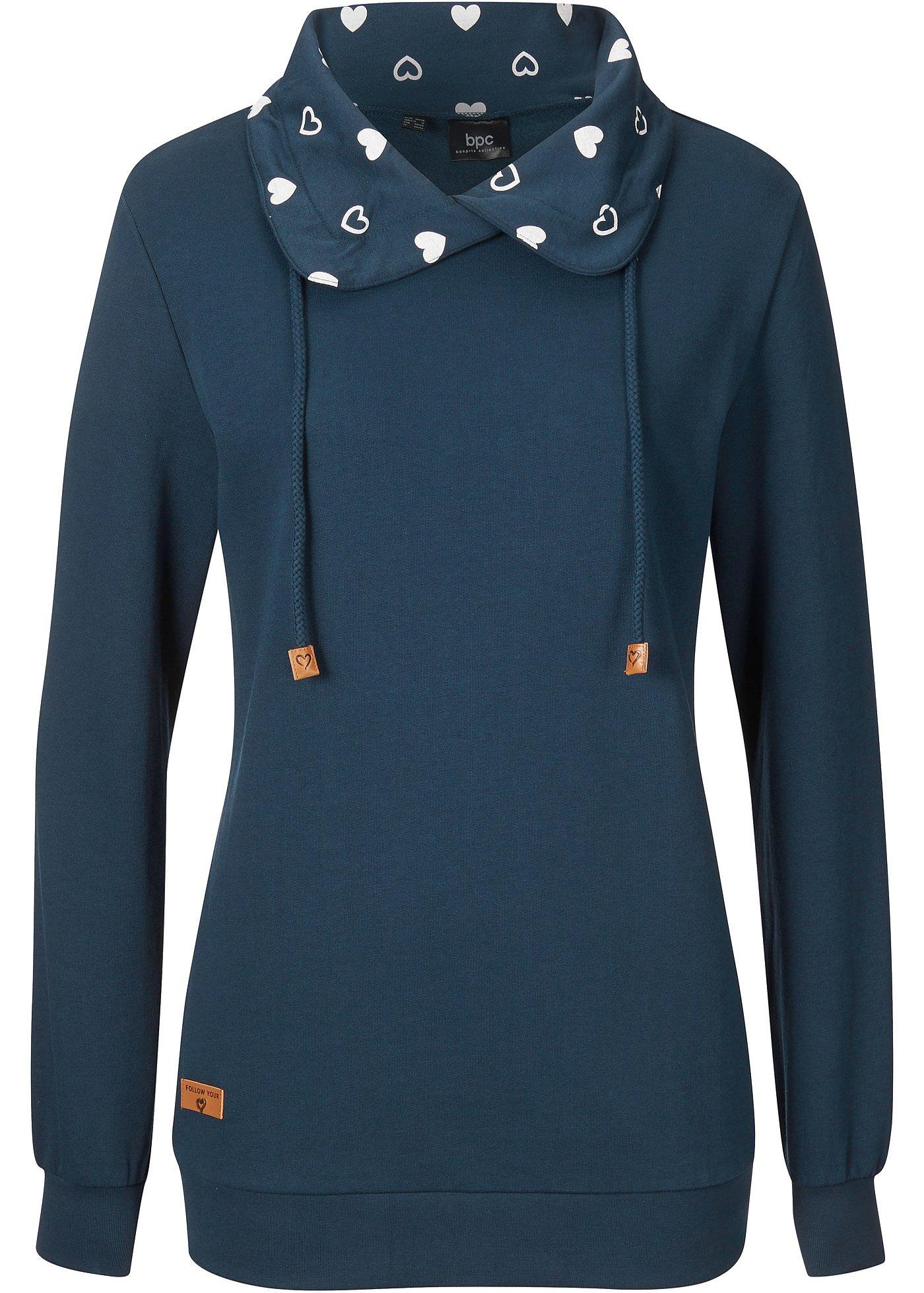 Sweat-shirt à col roulé imprimé