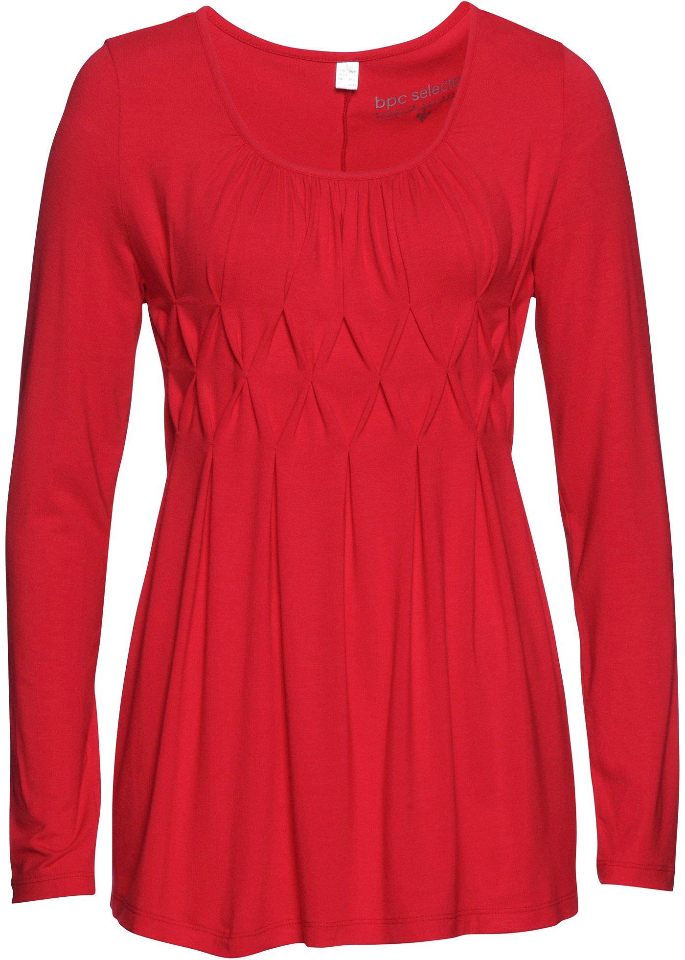 T-shirt manches longues à plis