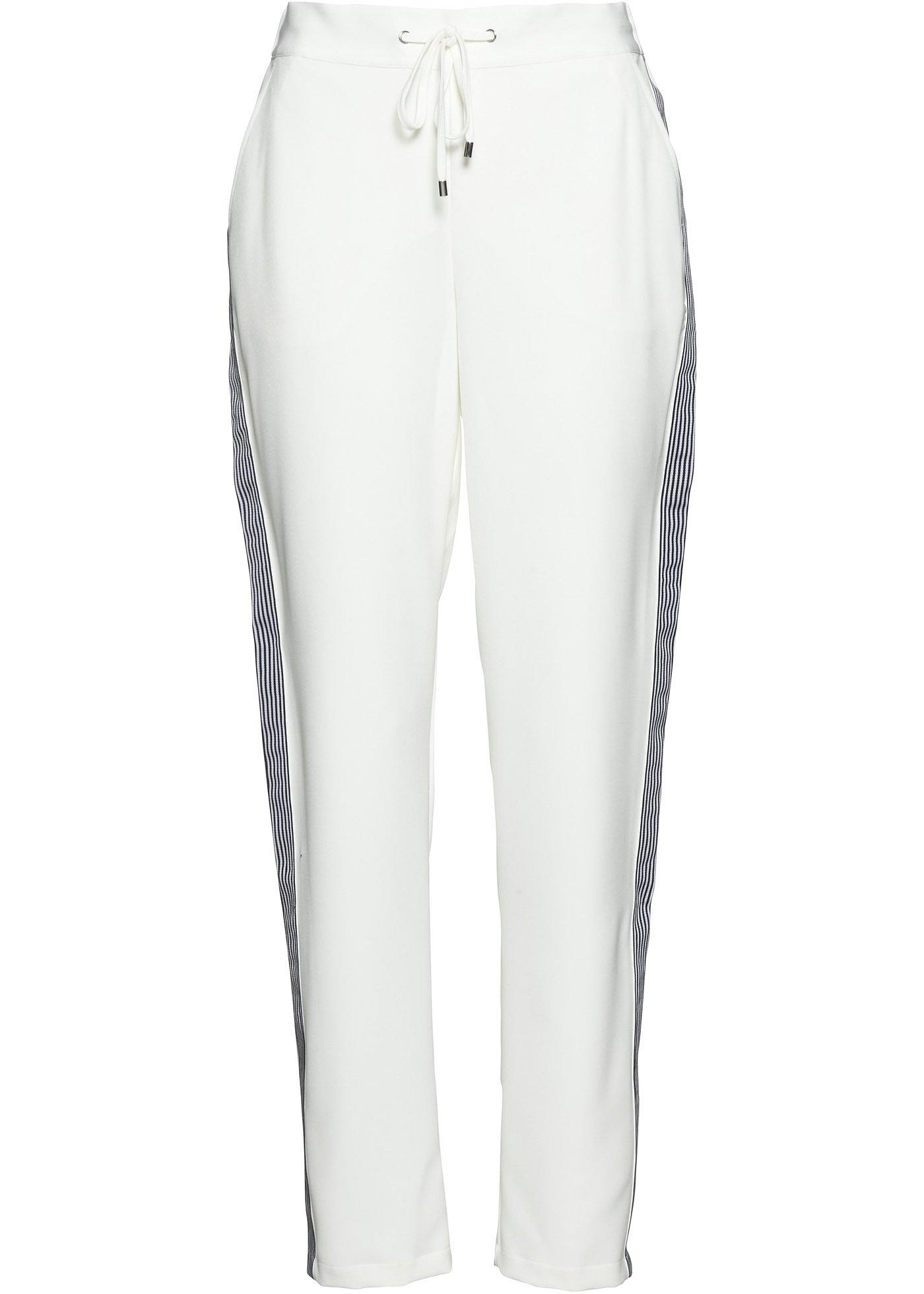 Pantalon à taille extensible avec bandes décoratives