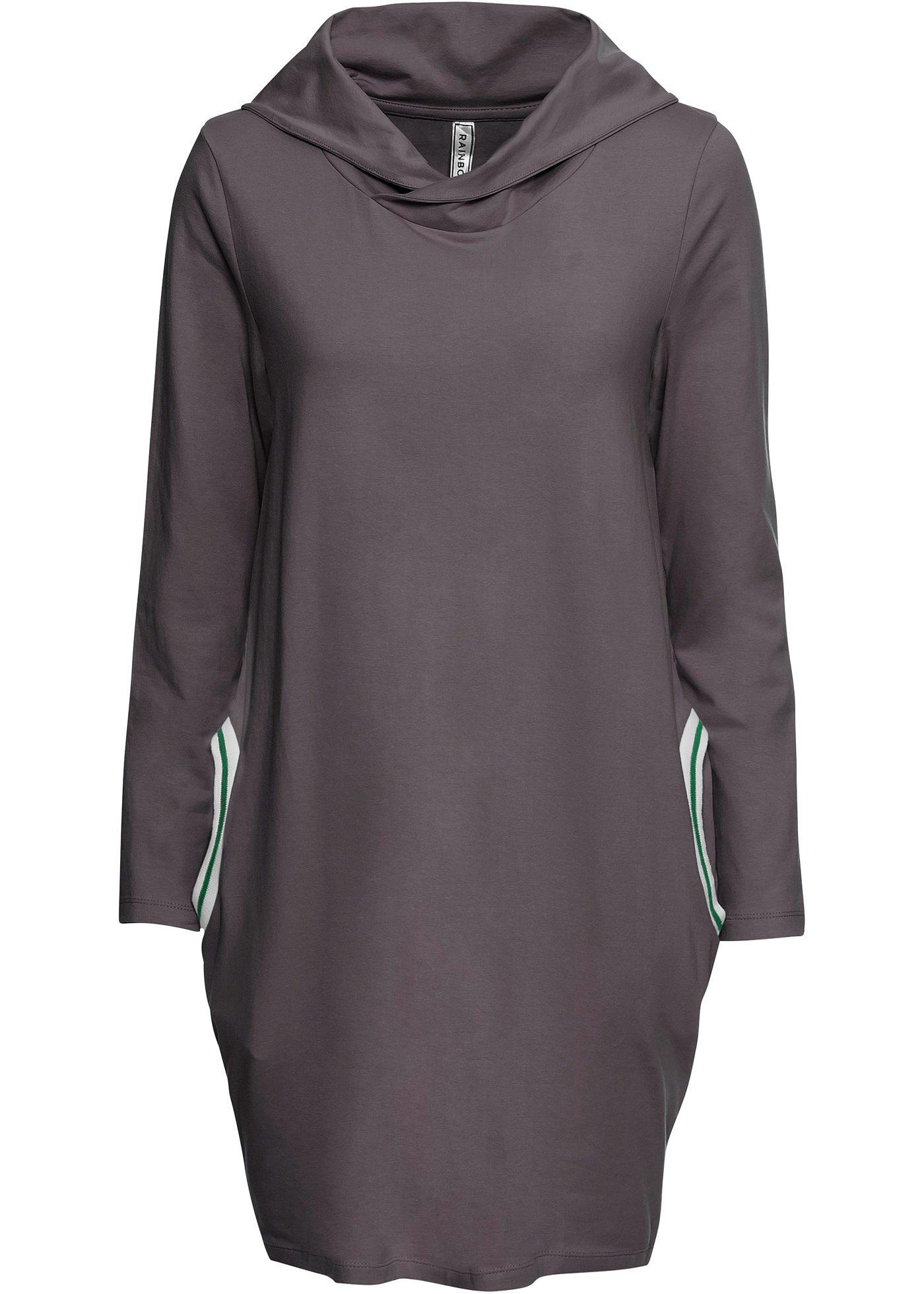 Robe façon sweat avec col montant