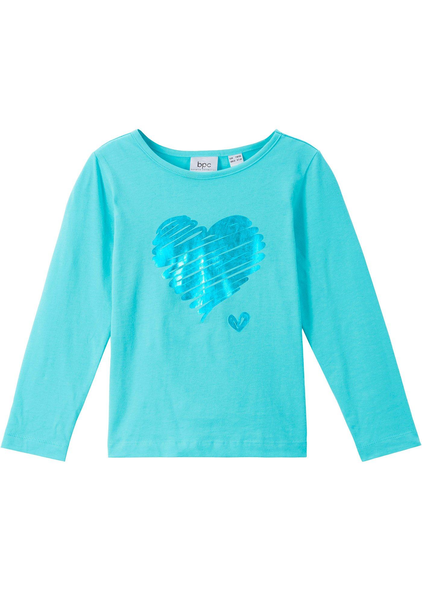 T-shirt manches longues fille en coton bio