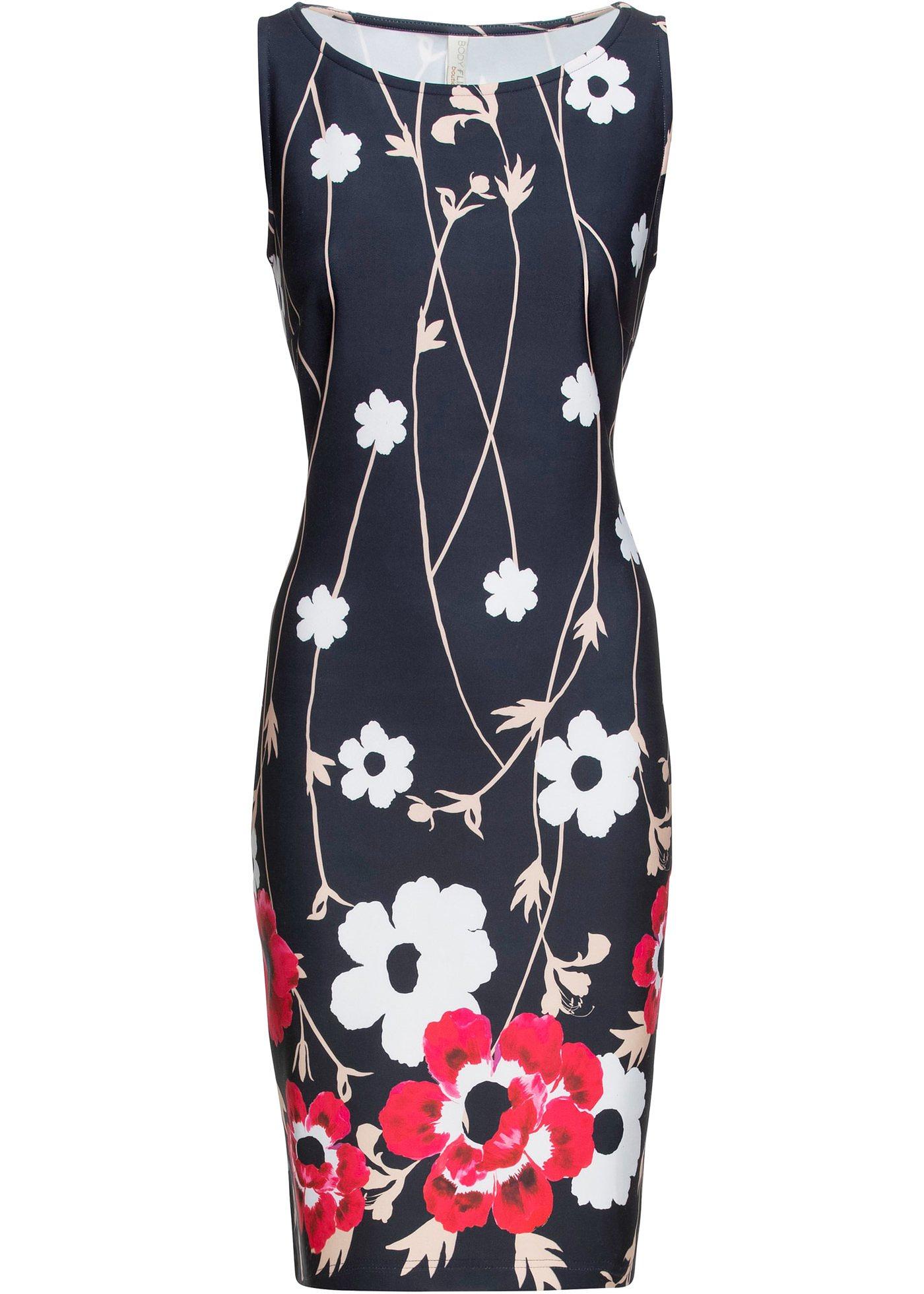 Robe fourreau à imprimé floral