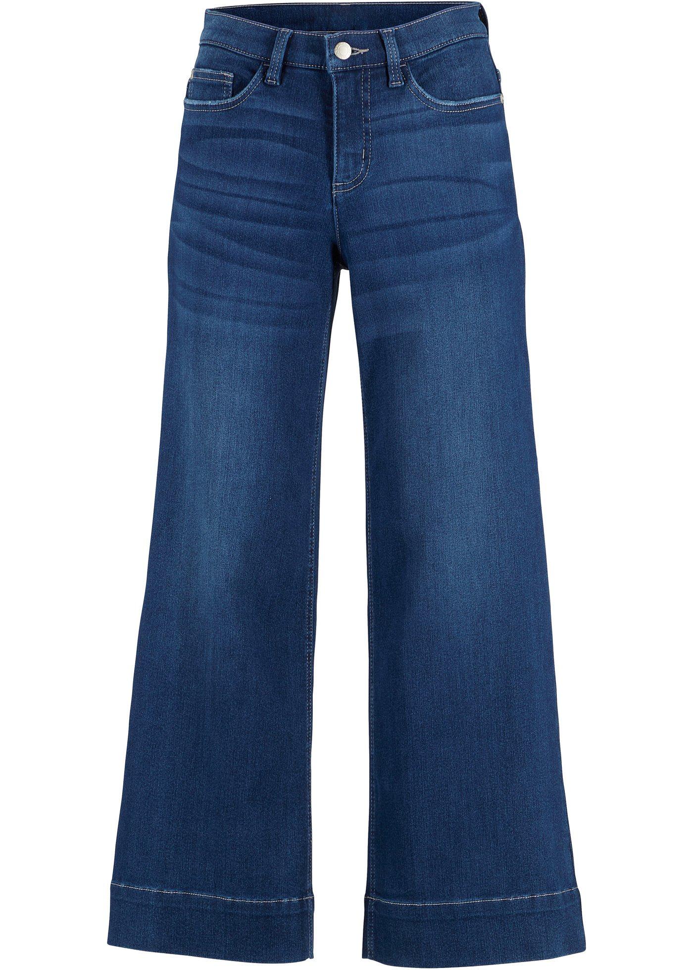 Jupe-culotte en jean extensible super-soft