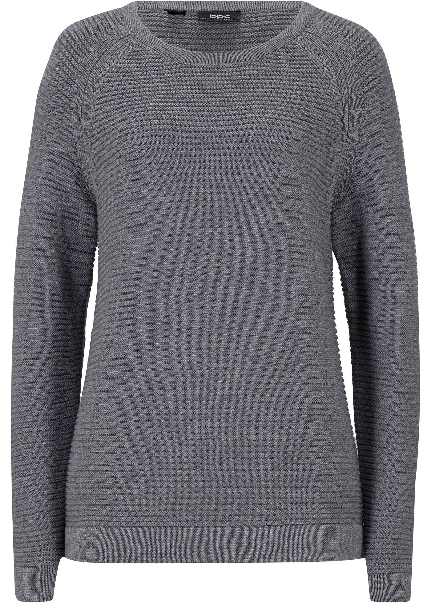 Pull à côtes horizontales