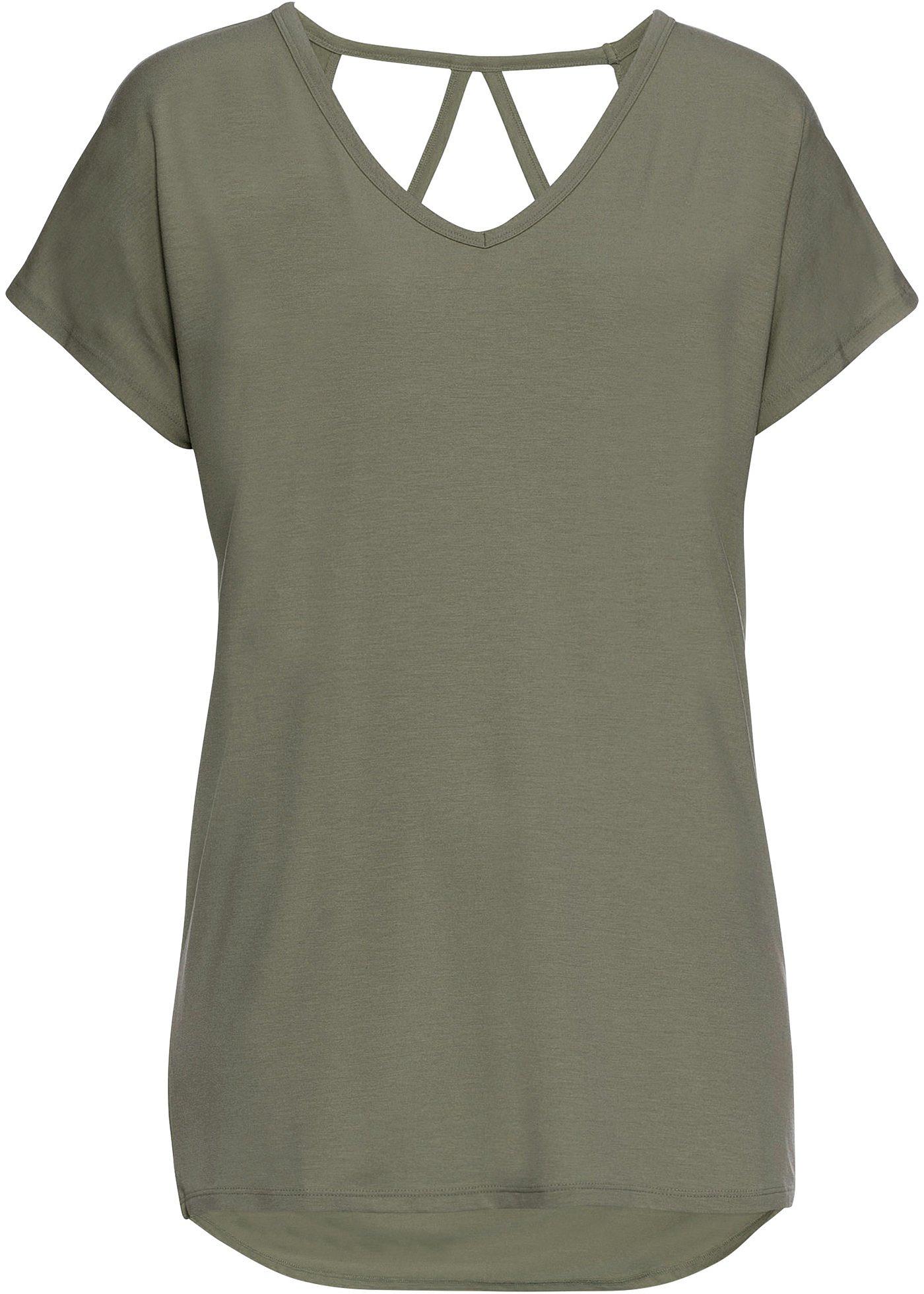 T-shirt à décolleté dos