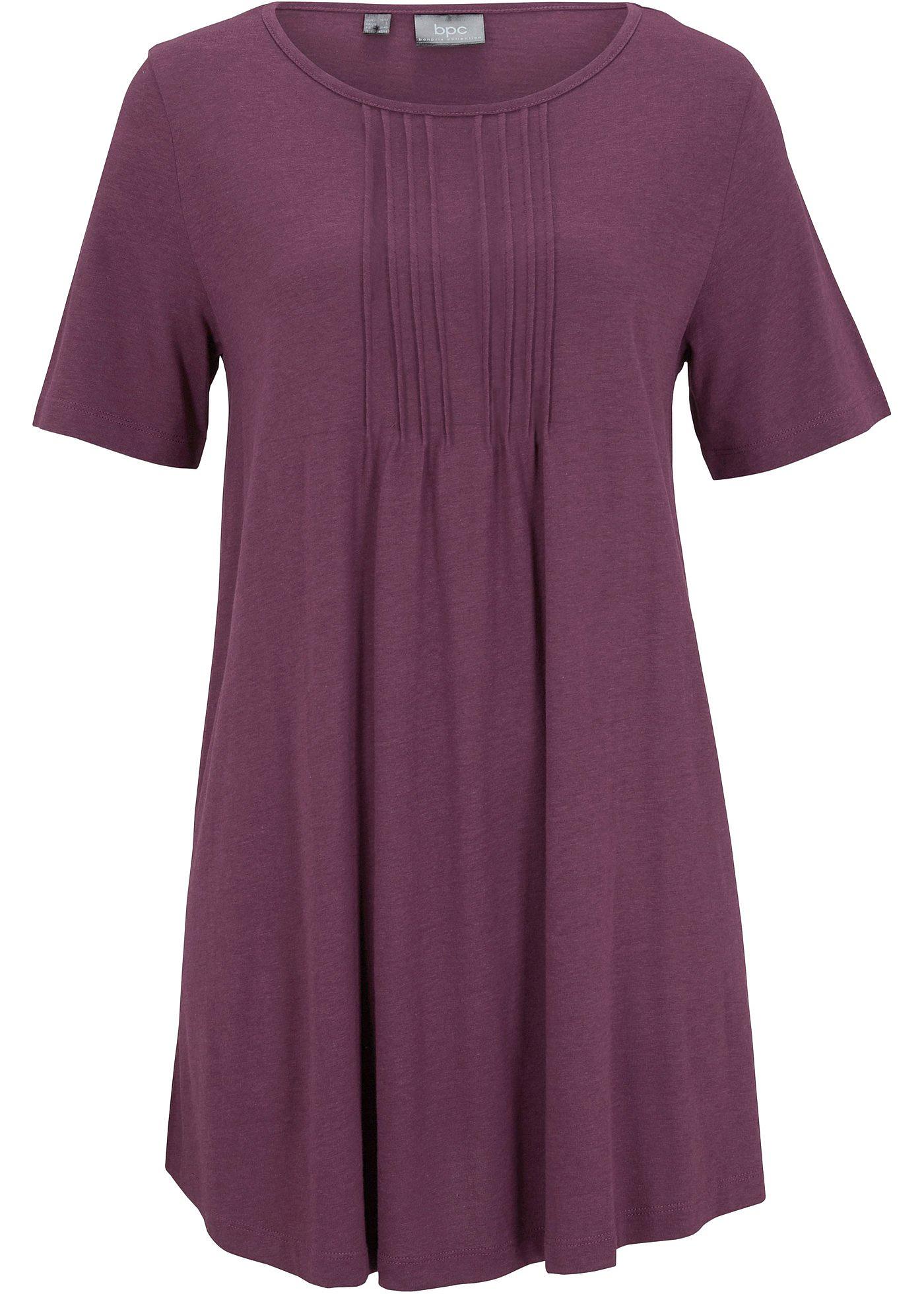 T-shirt coupe trapèze, manches courtes