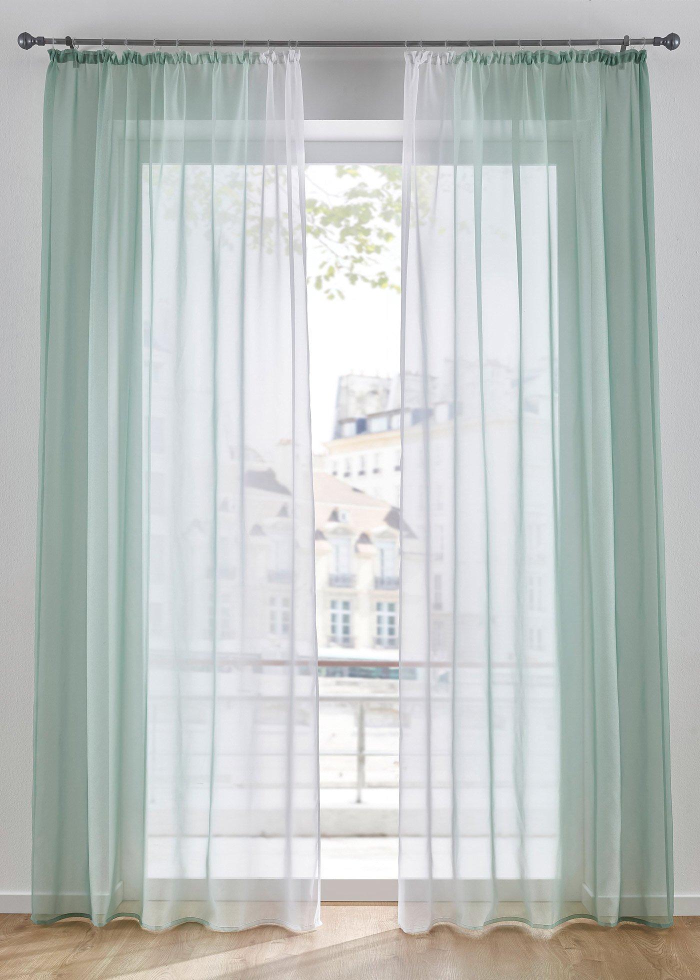 Voilage en dégradé (Ens. 2 pces.)