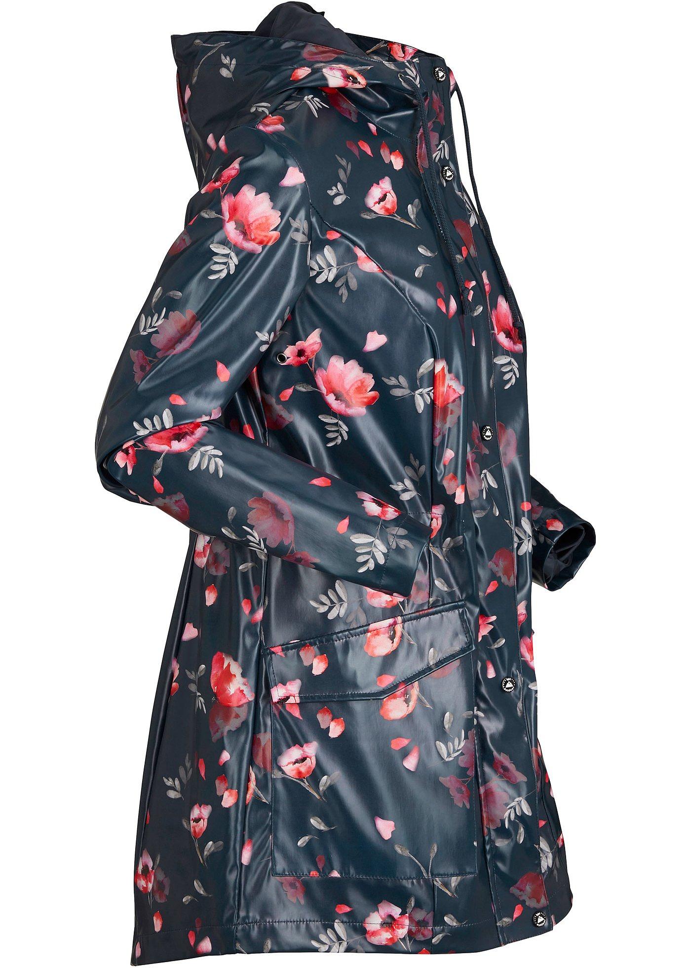 Veste de pluie à fleurs