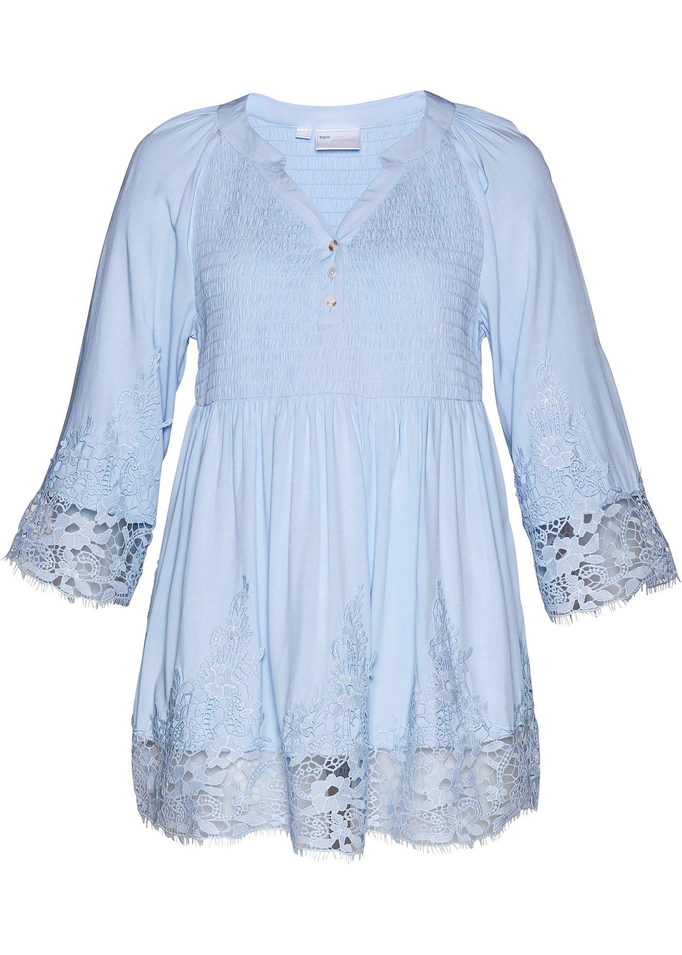 Tunique en viscose à dentelle