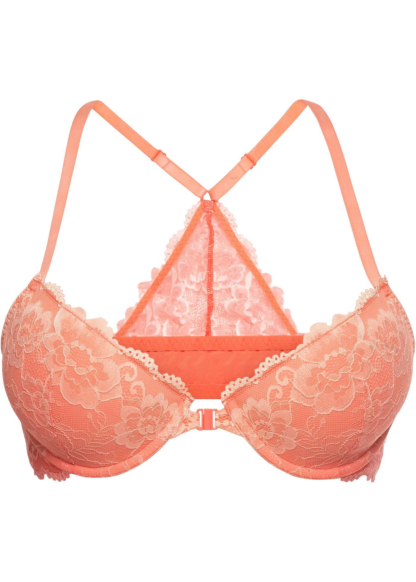 Soutien-gorge à coques et armatures fermeture devant