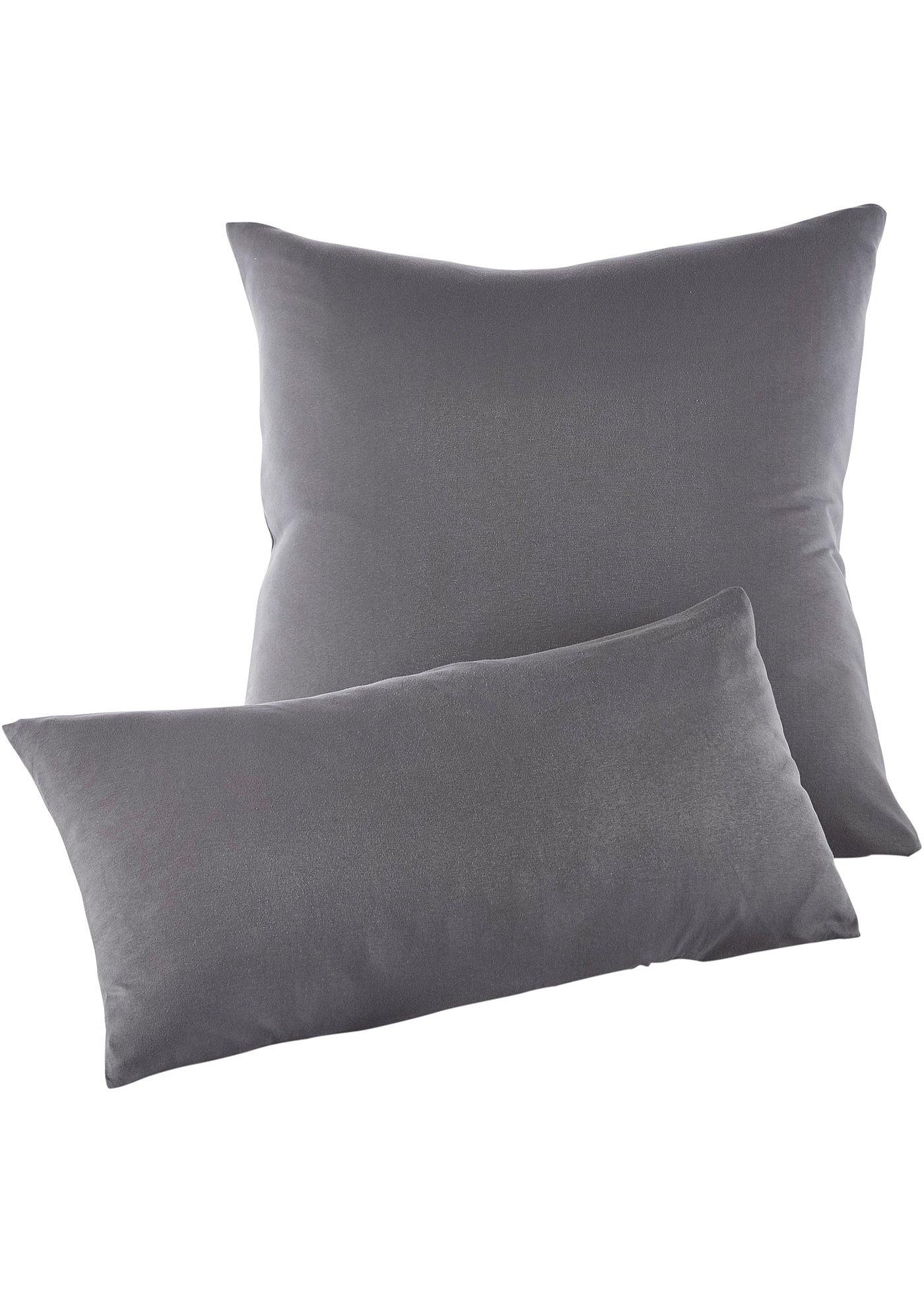 Lot de 2 housses de coussin en jersey