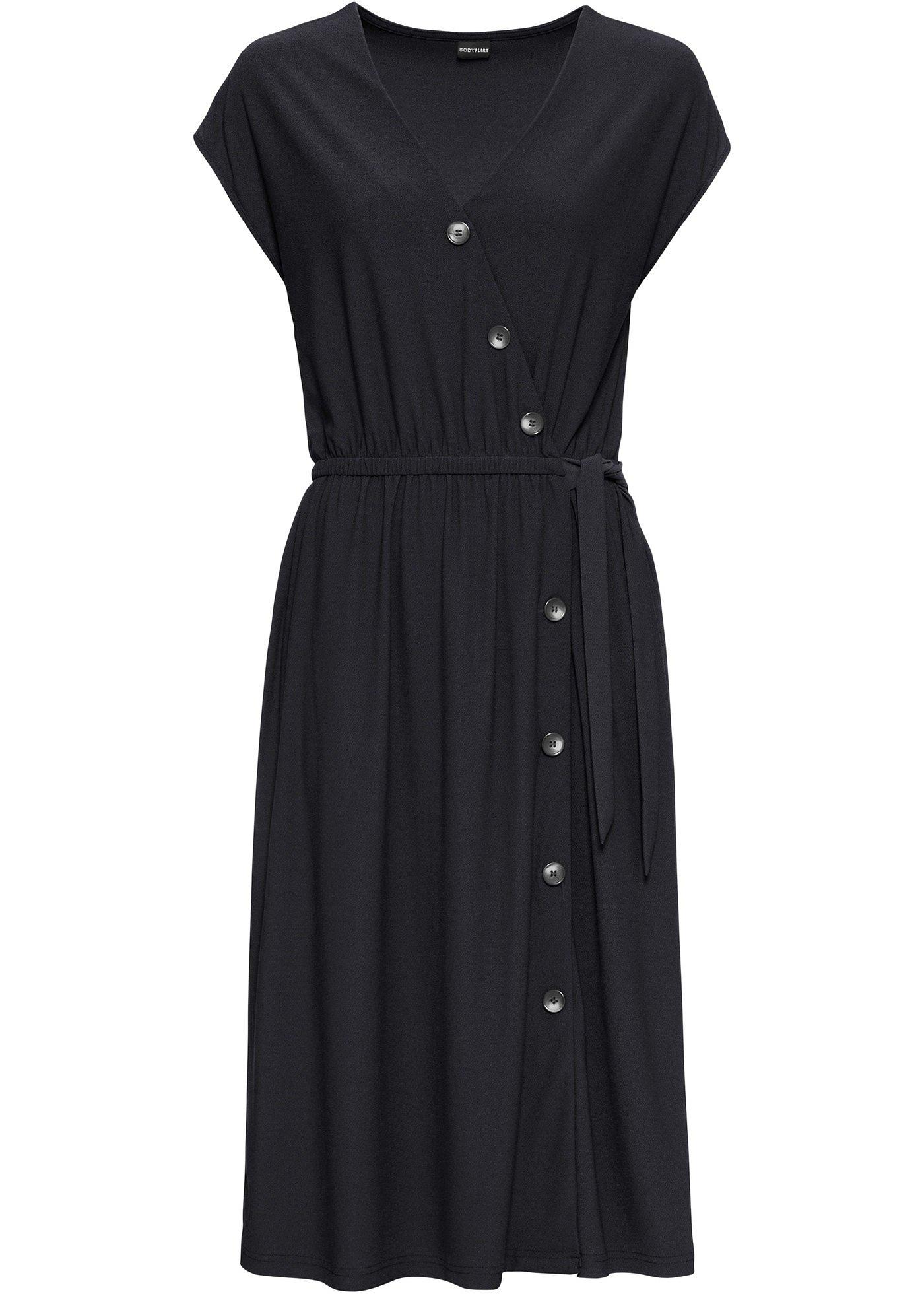 Robe en jersey à boutons