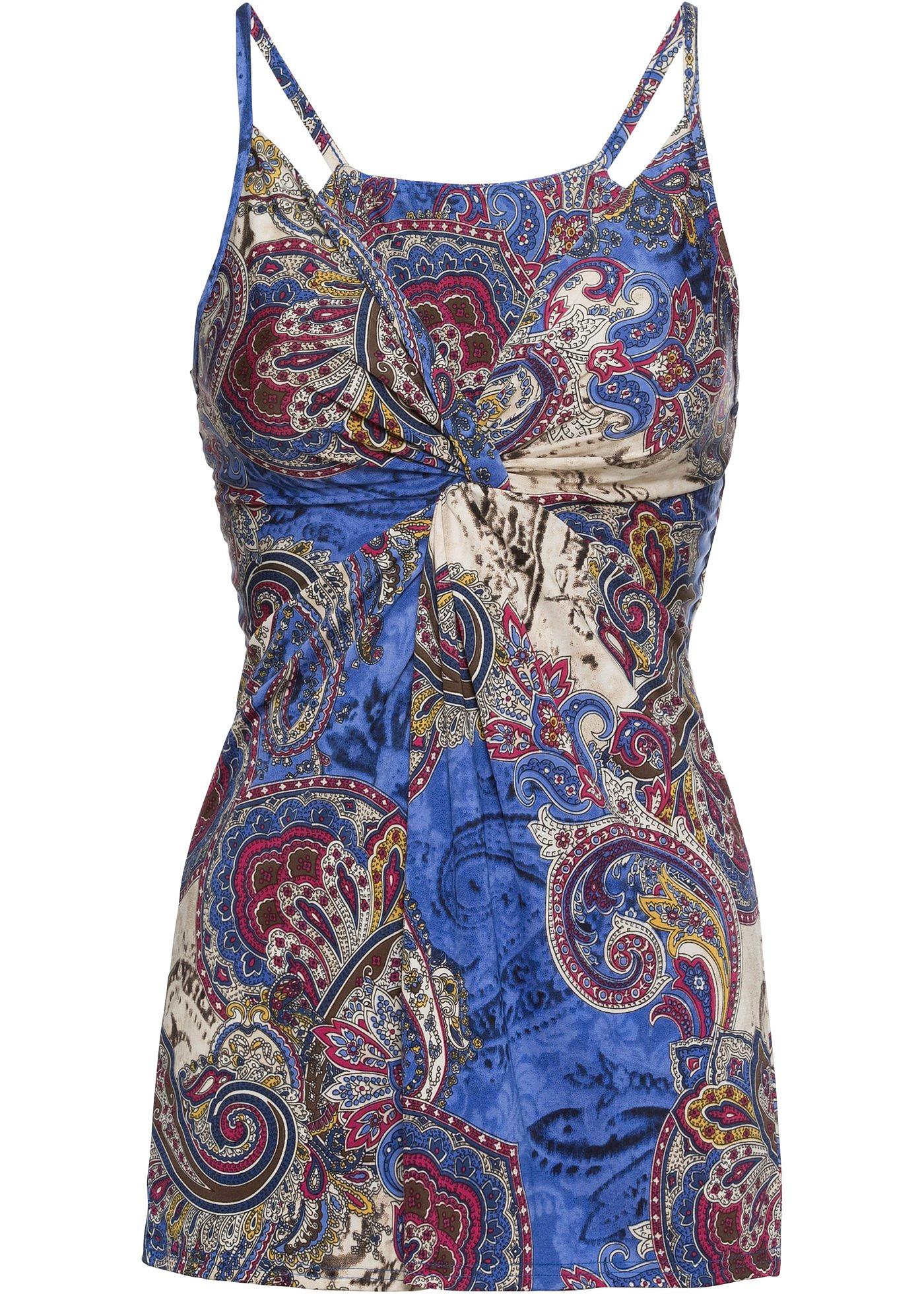 Top bretelles spaghetti à imprimé