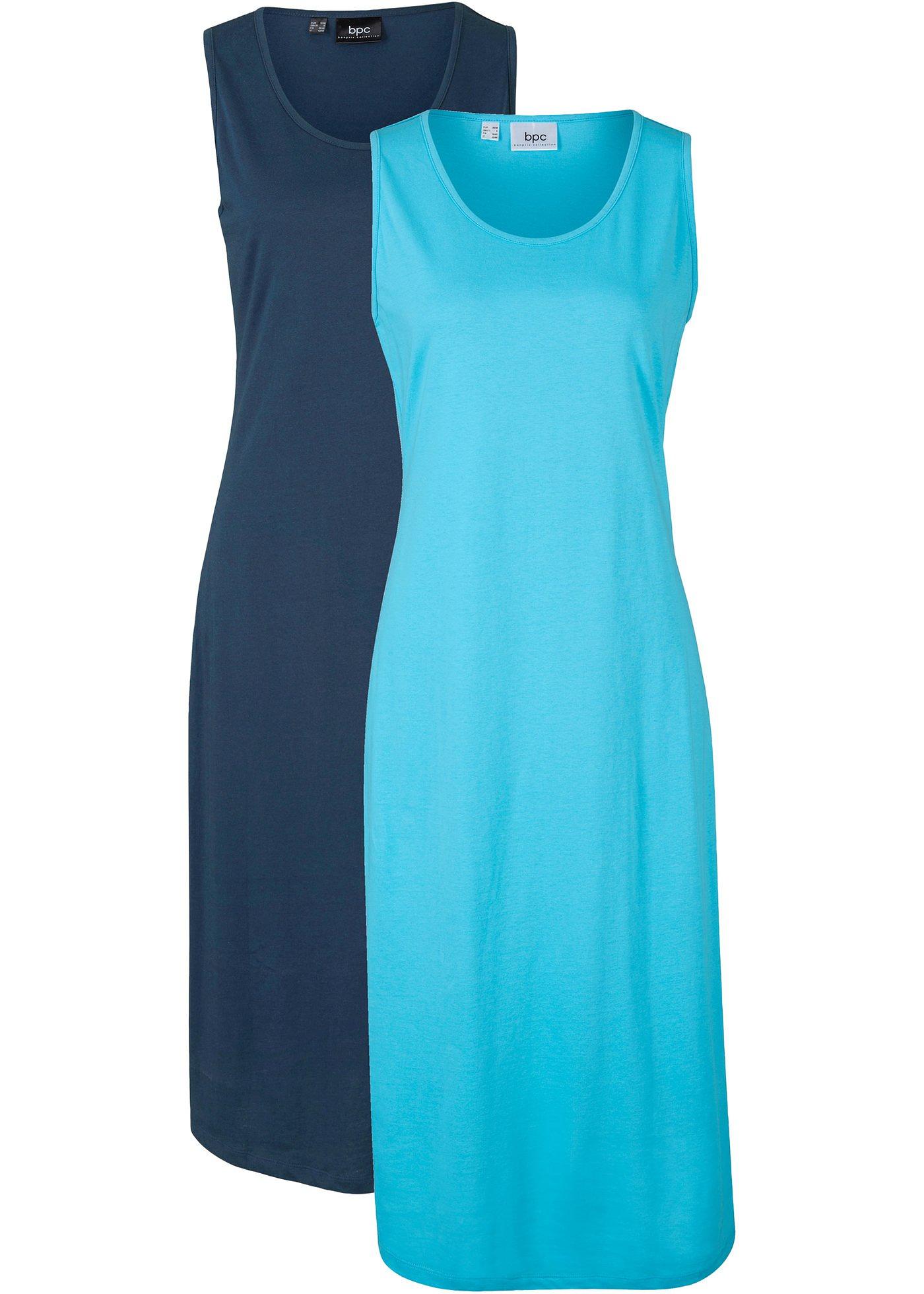 Lot de 2 robes en jersey, longueur midi