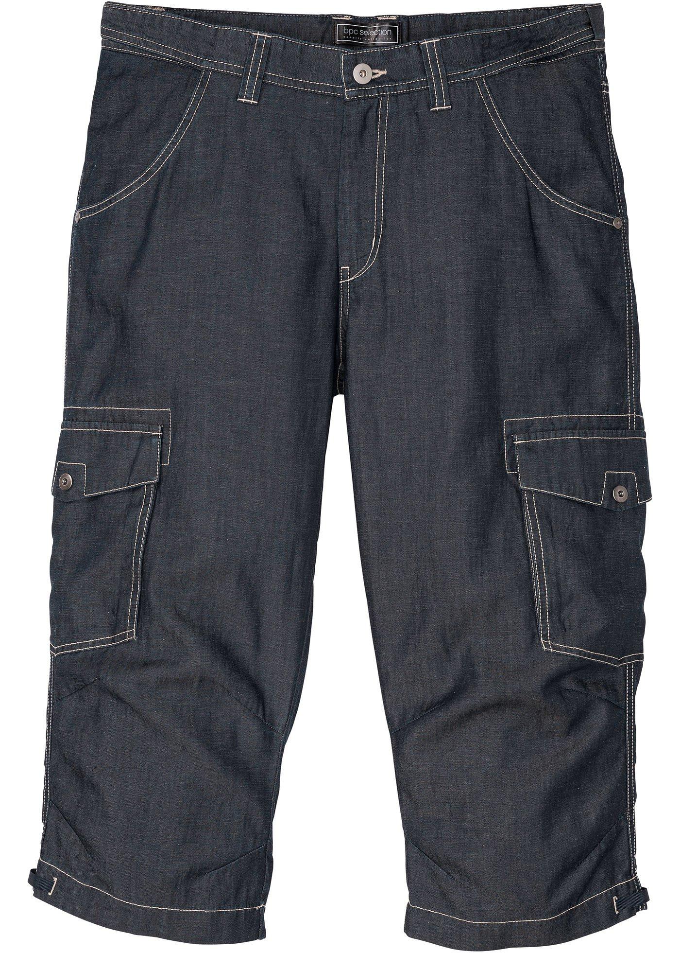 Bermuda en jean avec lin