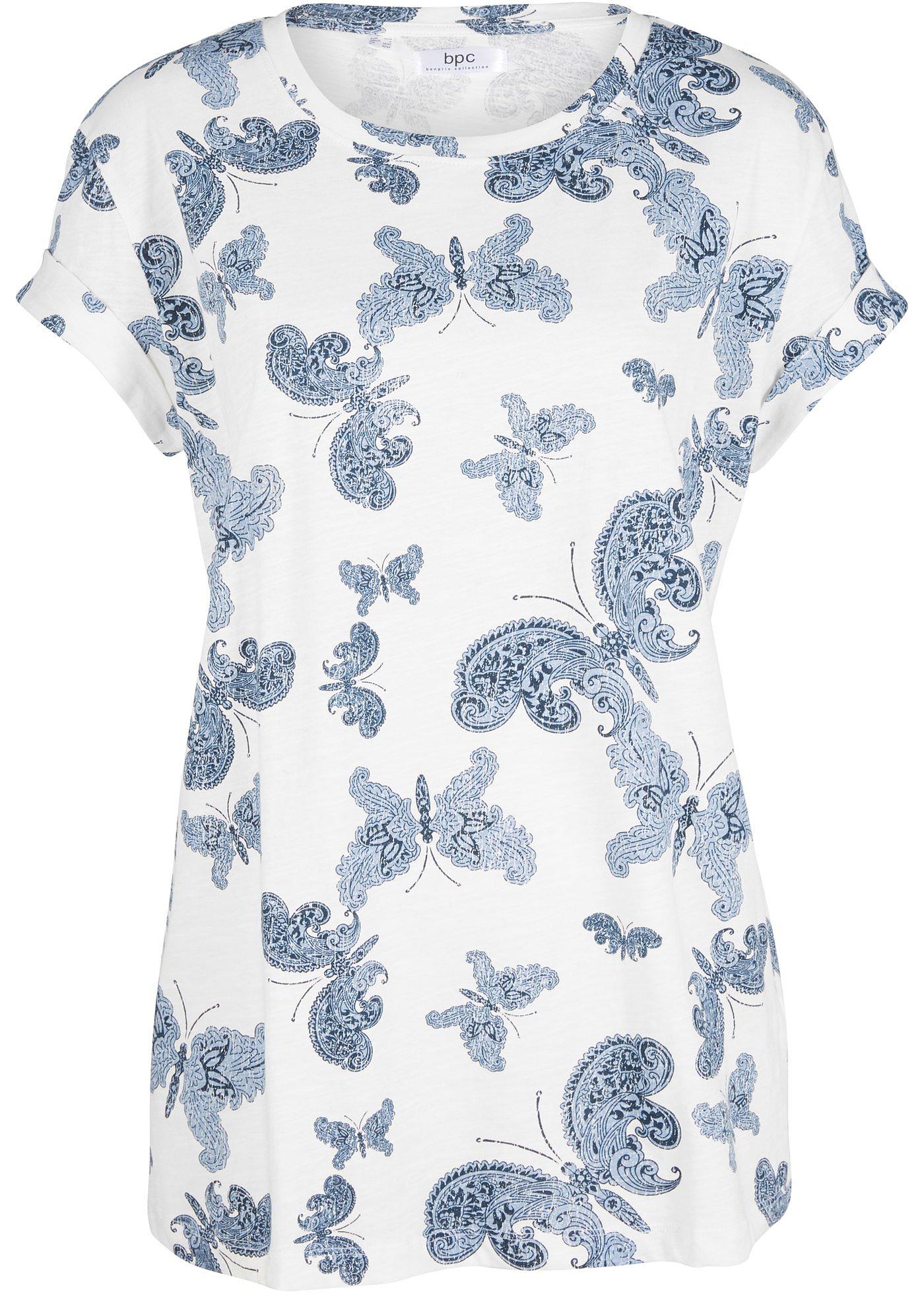 T-shirt coton boxy, manches courtes