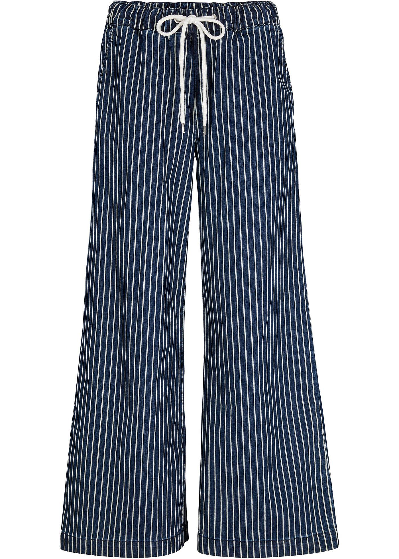 Jupe-culotte en confort stretch avec cordon à nouer et taille confortable