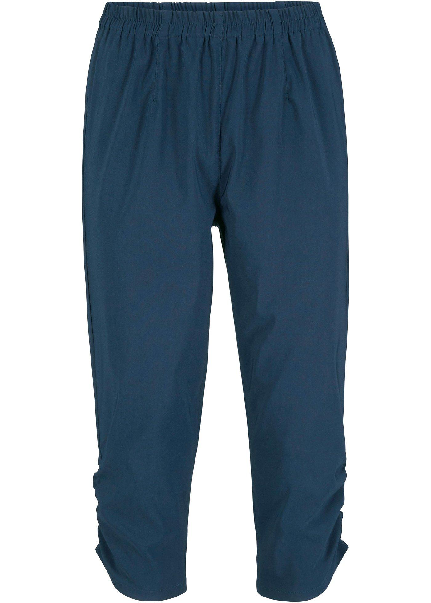Pantalon bengaline à enfiler coupe corsaire avec taille confortable