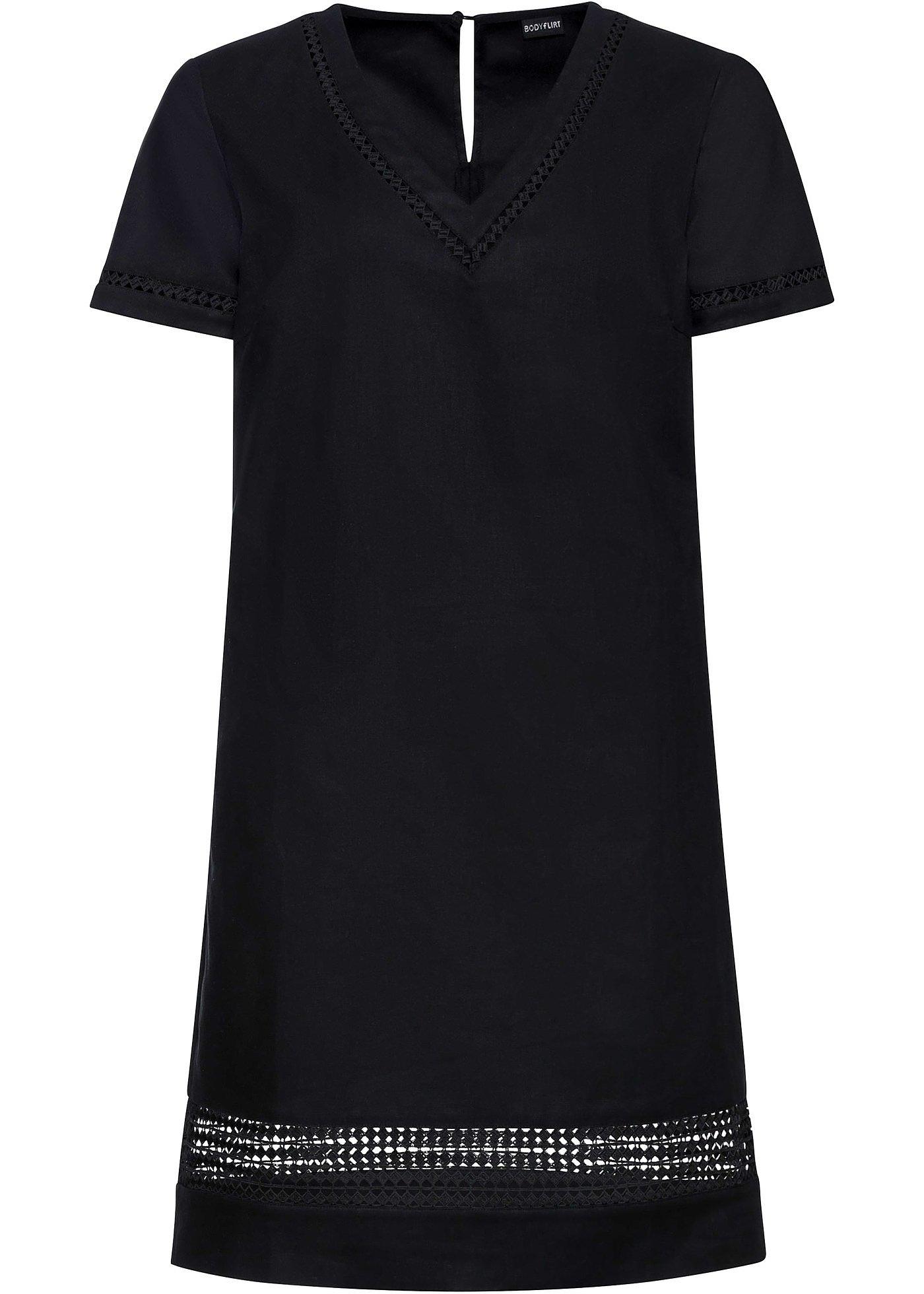 Robe à empiècement dentelle