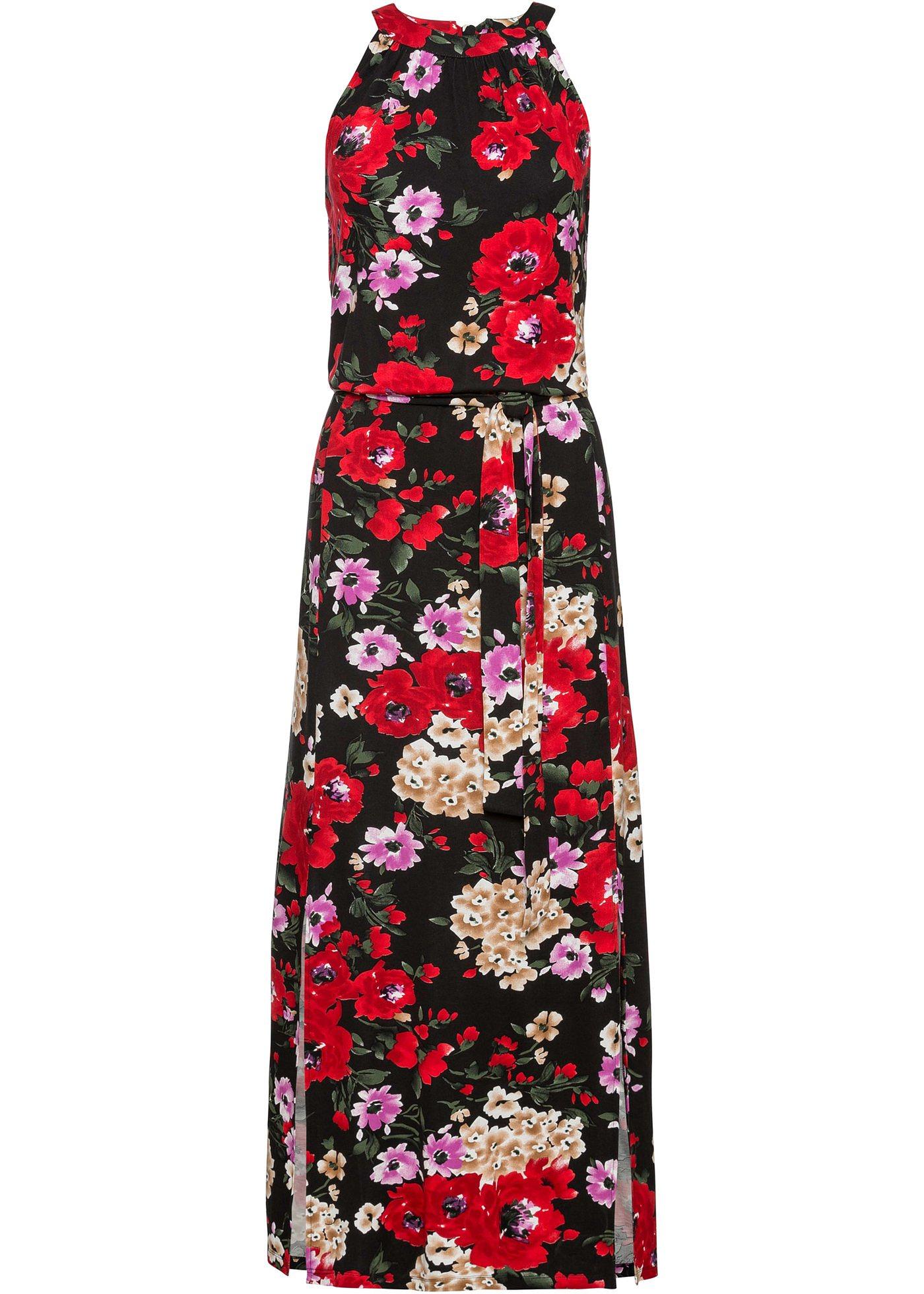 Robe longue à imprimé floral