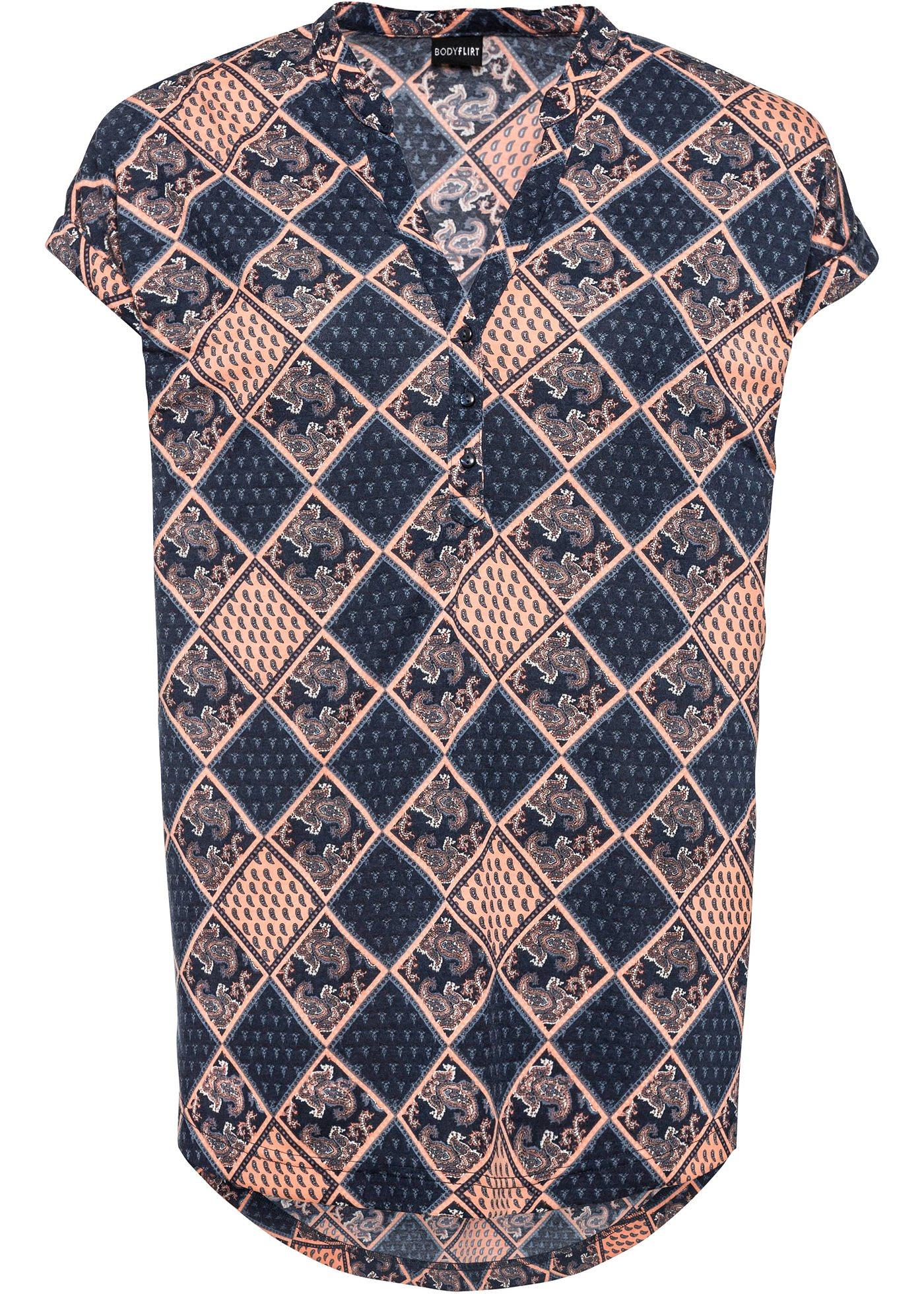 T-shirt à imprimé paisley